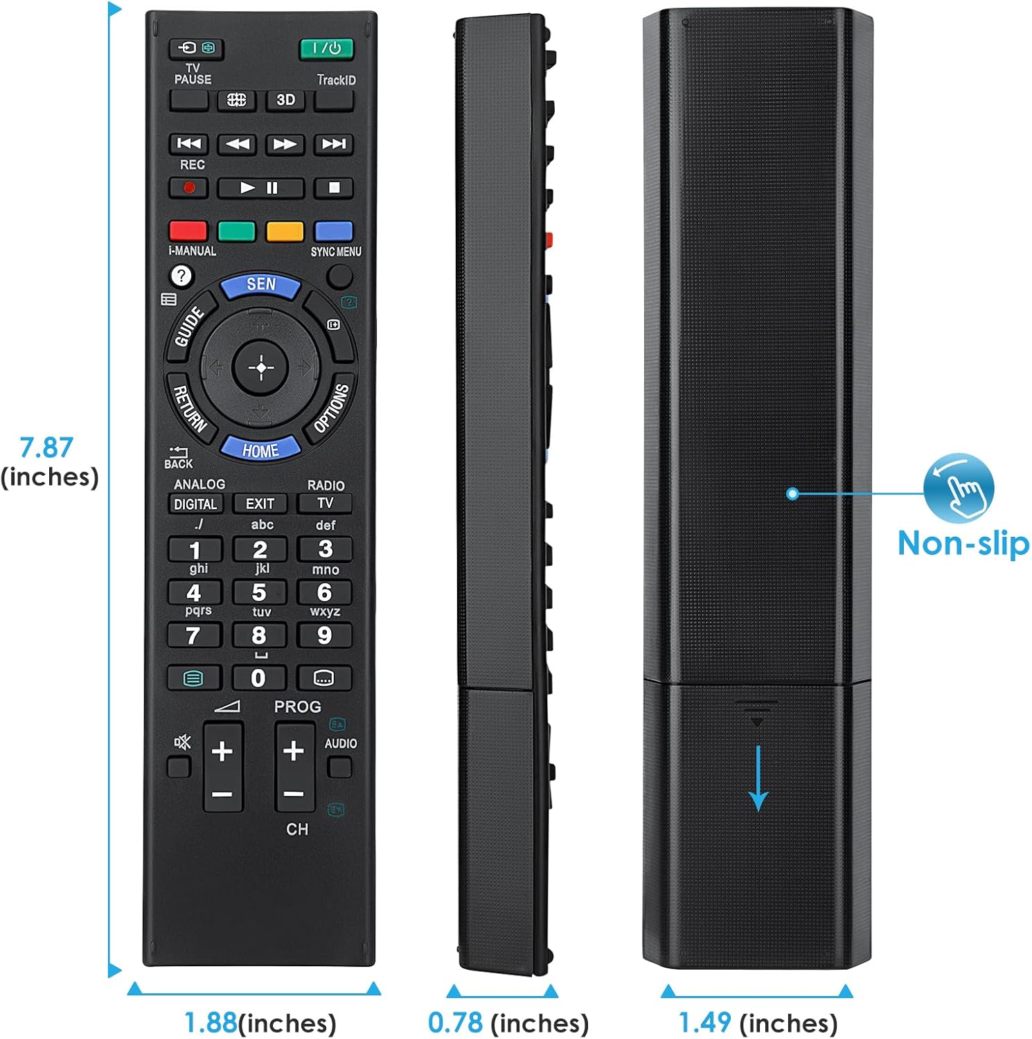Thumbnail 3 de Universal Replacement Sony Bravia TV Remote (RM-ED047 / RM-YD103 / RM-ED050 / RM-ED060 / RM-ED061)