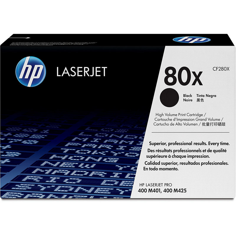 HP 80X Tóner Original LaserJet Alta Capacidad Negro