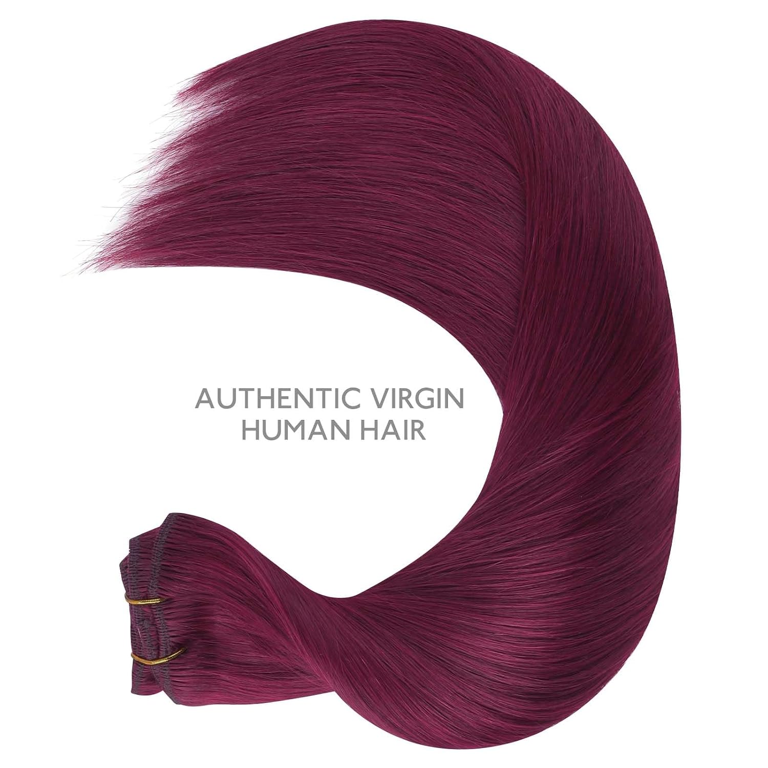 Thumbnail 4 de WENNALIFE 20" 150g Clip-In Remy Burgundy