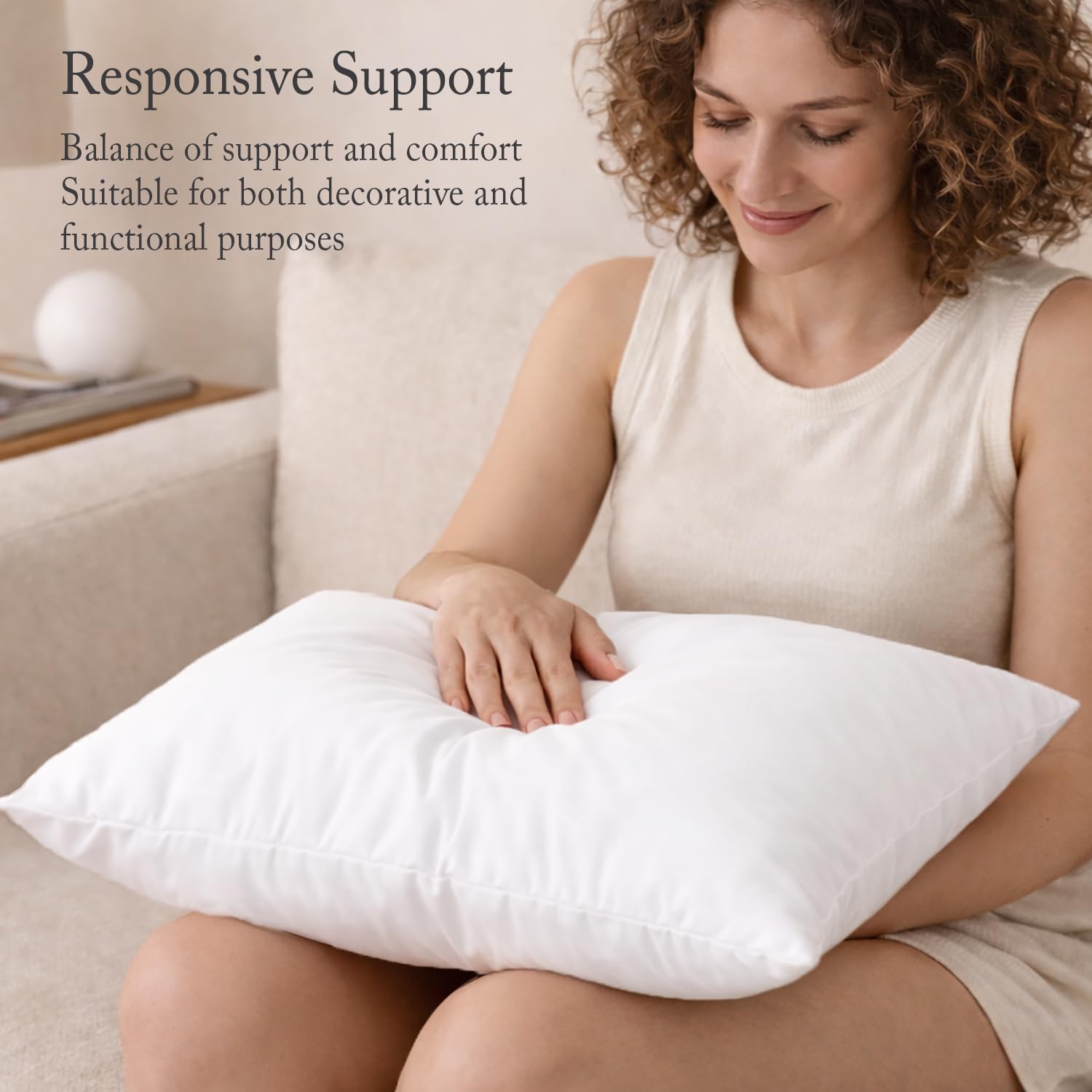 Thumbnail 2 de puredown Euro Pillow Insert 24 x 24 2-pack