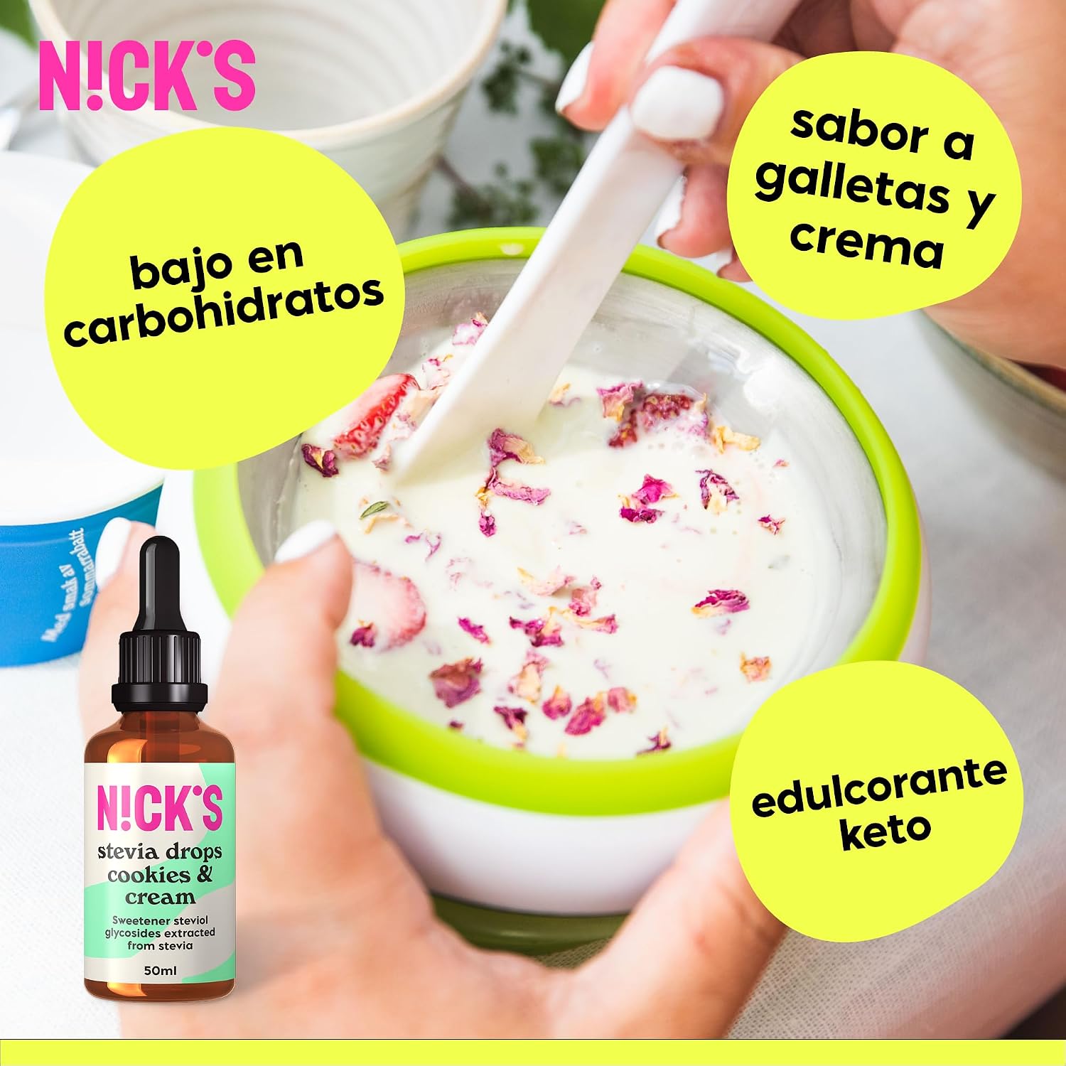 Thumbnail 3 de NICKS Stevia Cookies & Cream 50ml edulcorante