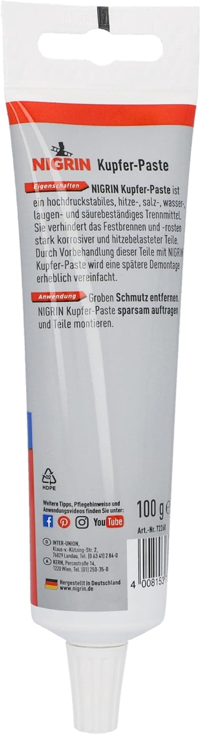 Thumbnail 1 de NIGRIN RepairTec Kupferpaste – hochdruckstabil und hitzebeständig, ideal zur Vorbehandlung
