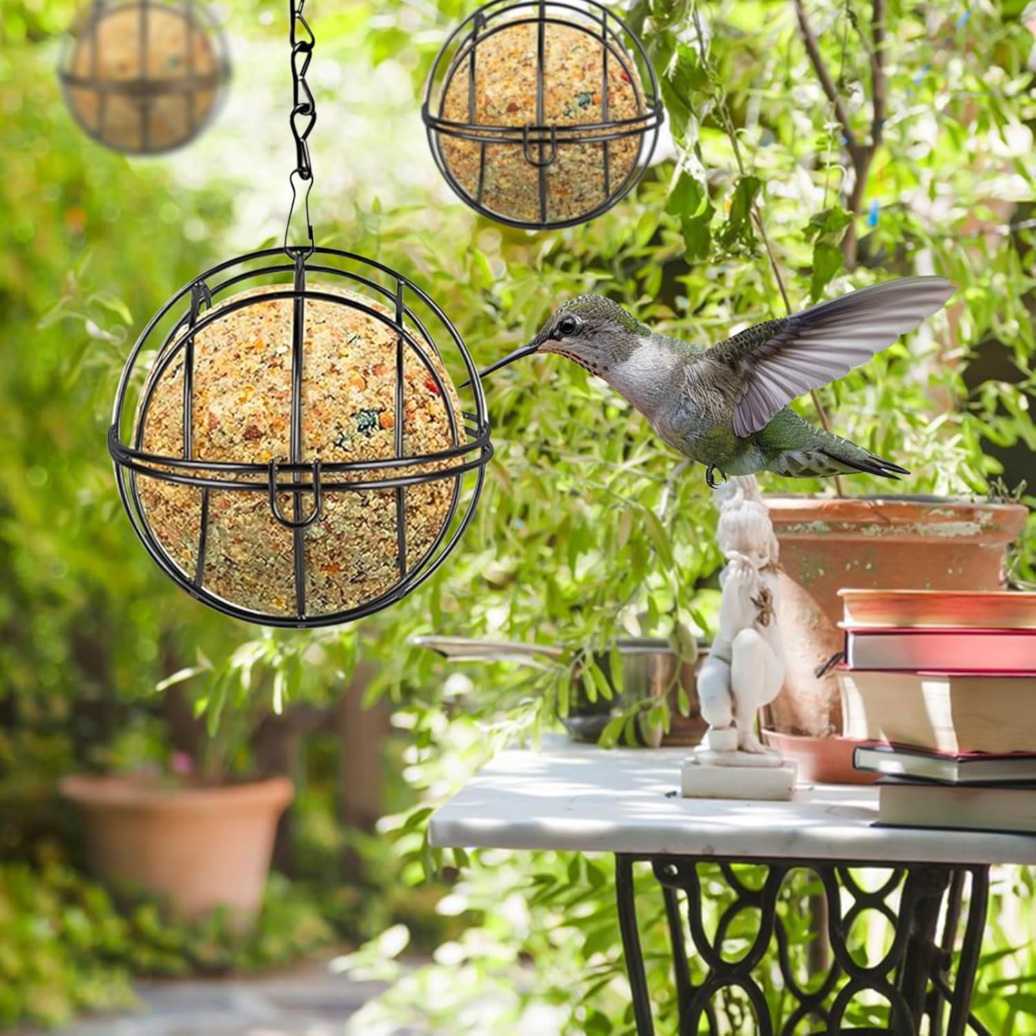 Thumbnail 6 de Tccydm Mangeoire oiseaux 8 pcs extérieures