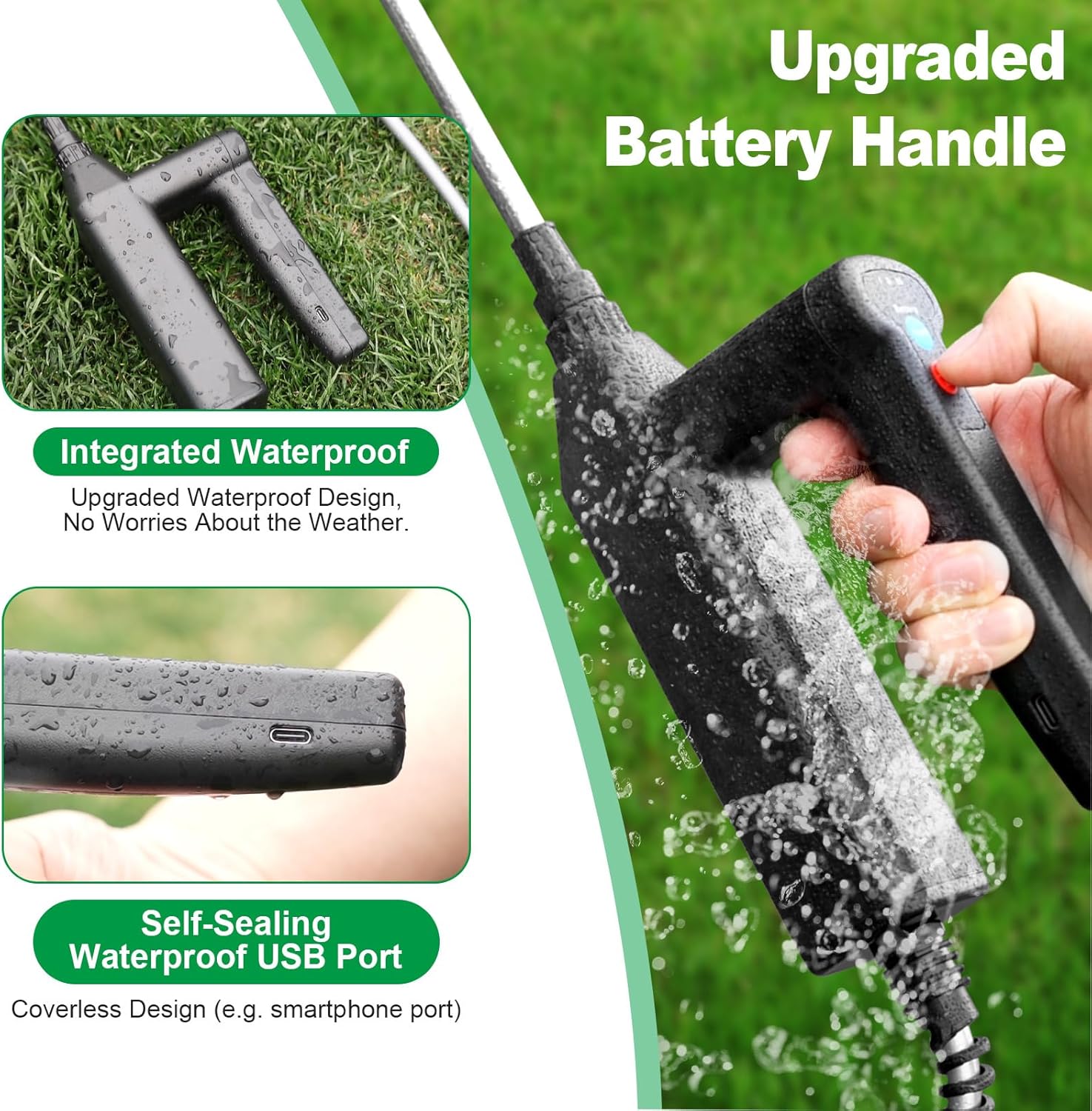 Thumbnail 2 de SYLSTAR pompa irroratrice a batteria 12L con 3 velocità, indicatore e 5 ugelli regolabili