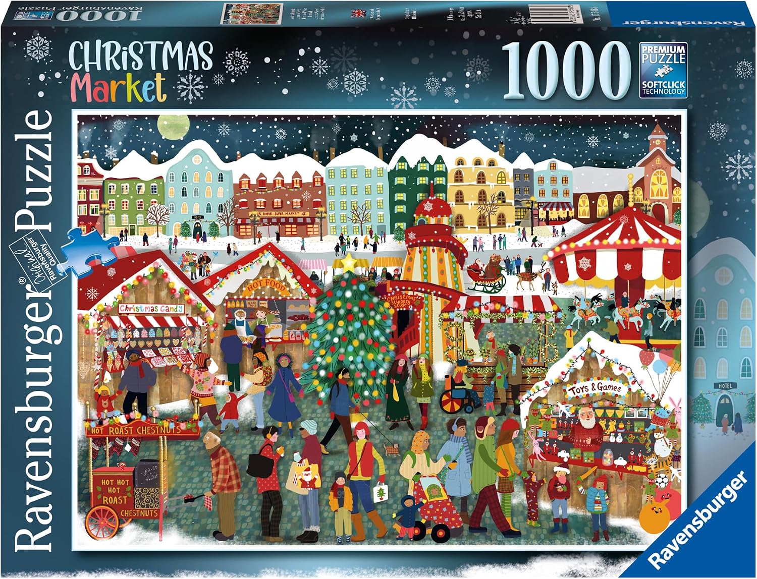 Thumbnail 5 de Ravensburger Puzzle Adulte 1000 pièces Le marché de Noël — qualité supérieure pour des moments de détente