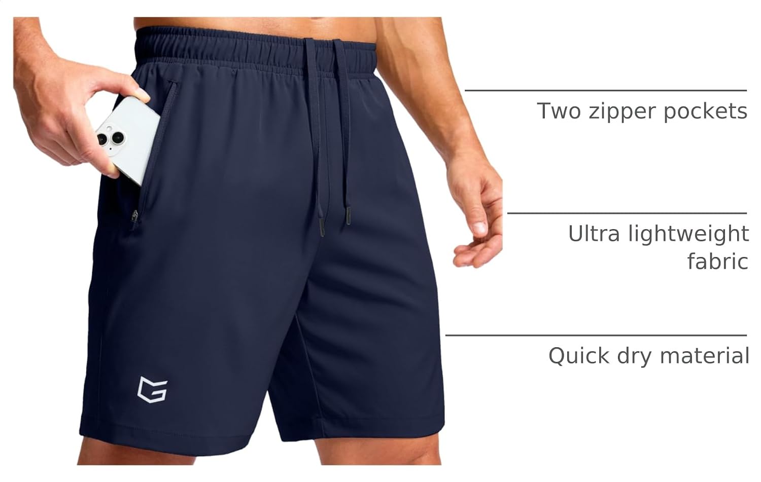Detalle 2 de G Gradual Men's Running Shorts, 7-inch