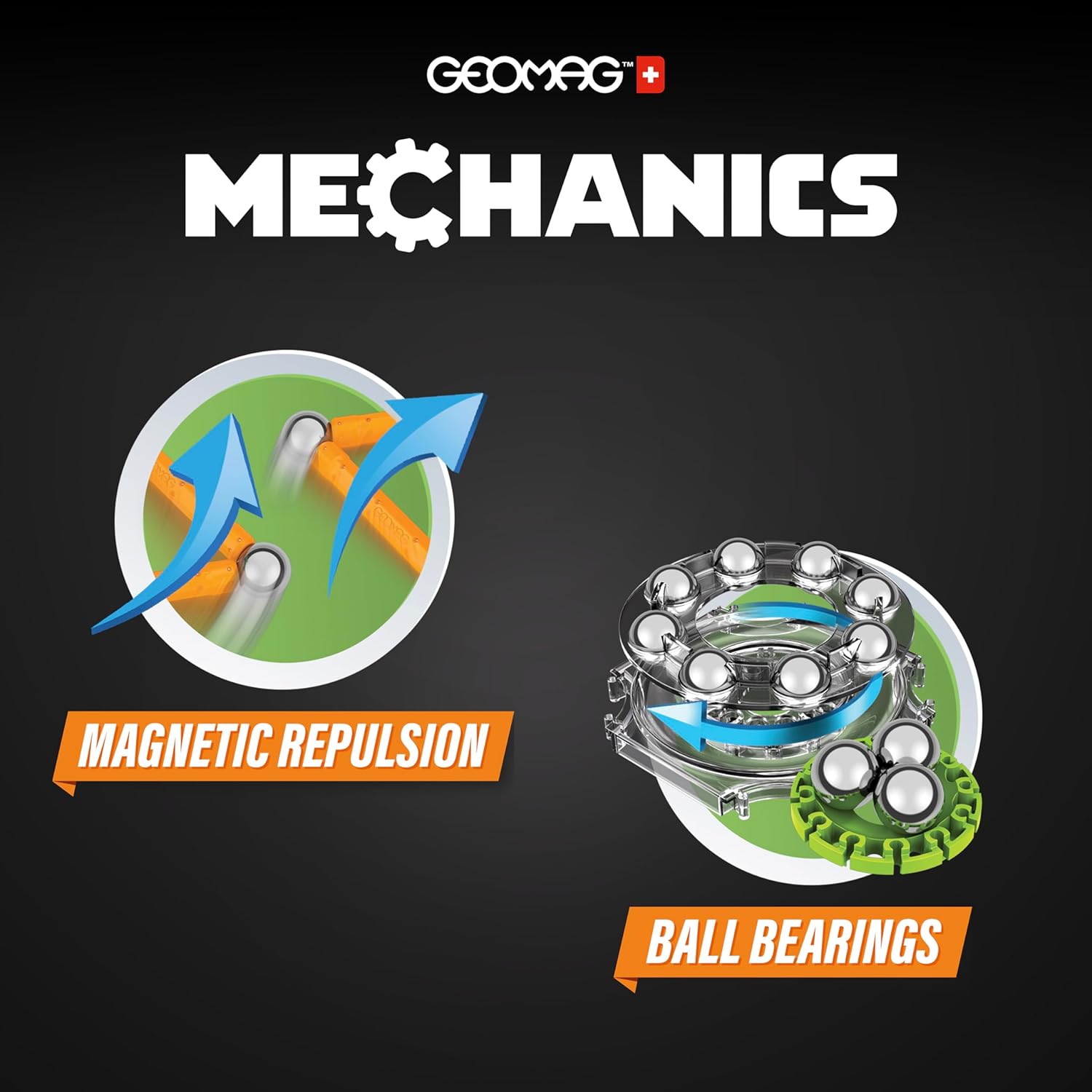Thumbnail 2 de Geomag Mechanics Motion Gears 🧠 Juego de Construcción Magnético de 160 Piezas