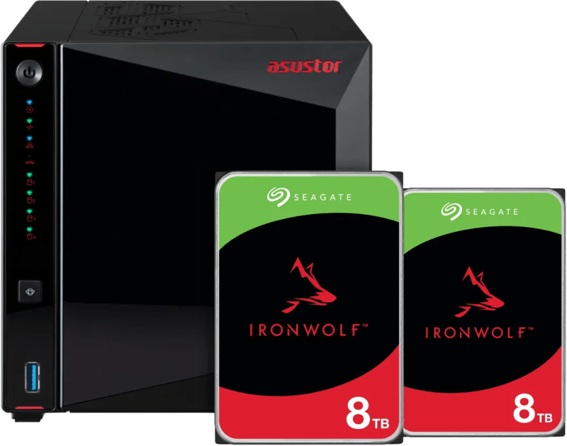 ASUSTOR AS5404T NAS mit Seagate Ironwolf 16 TB 💻