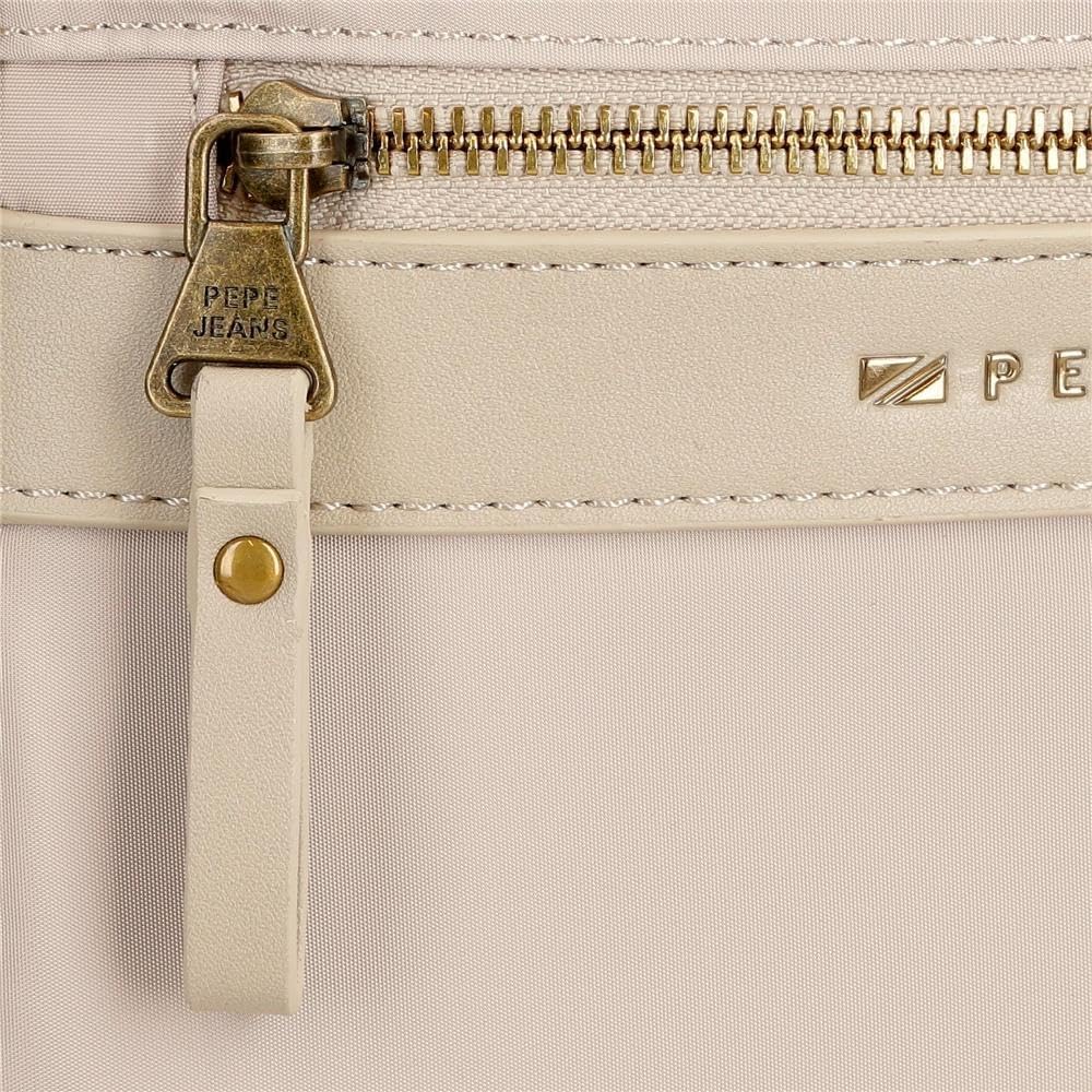 Thumbnail 6 de Pepe Jeans Morgan tracolla da donna in similpelle beige, nera e verde (Joumma Bags)