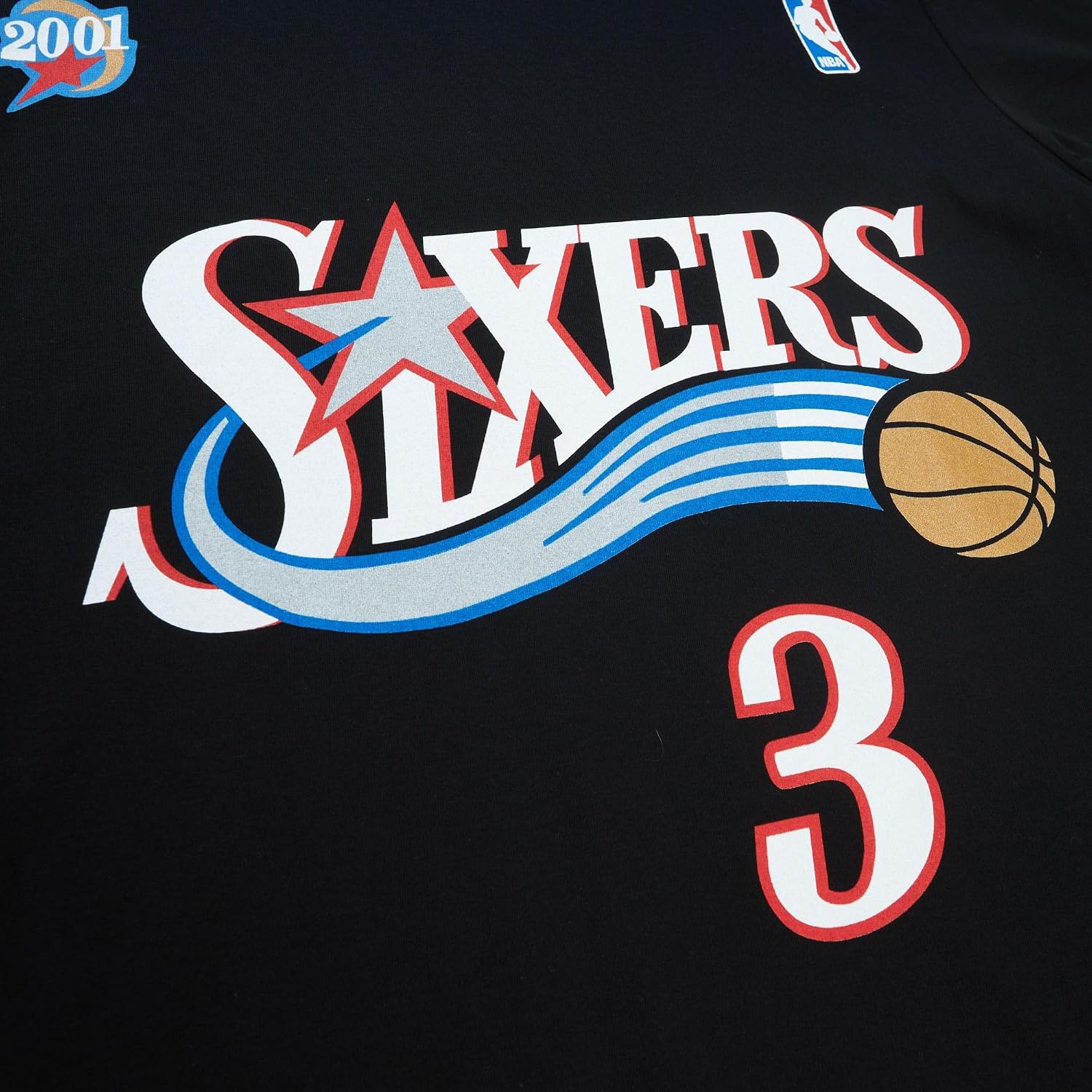 Thumbnail 1 de Mitchell & Ness NBA HWC Name & Number Tee Philadelphia 76ers