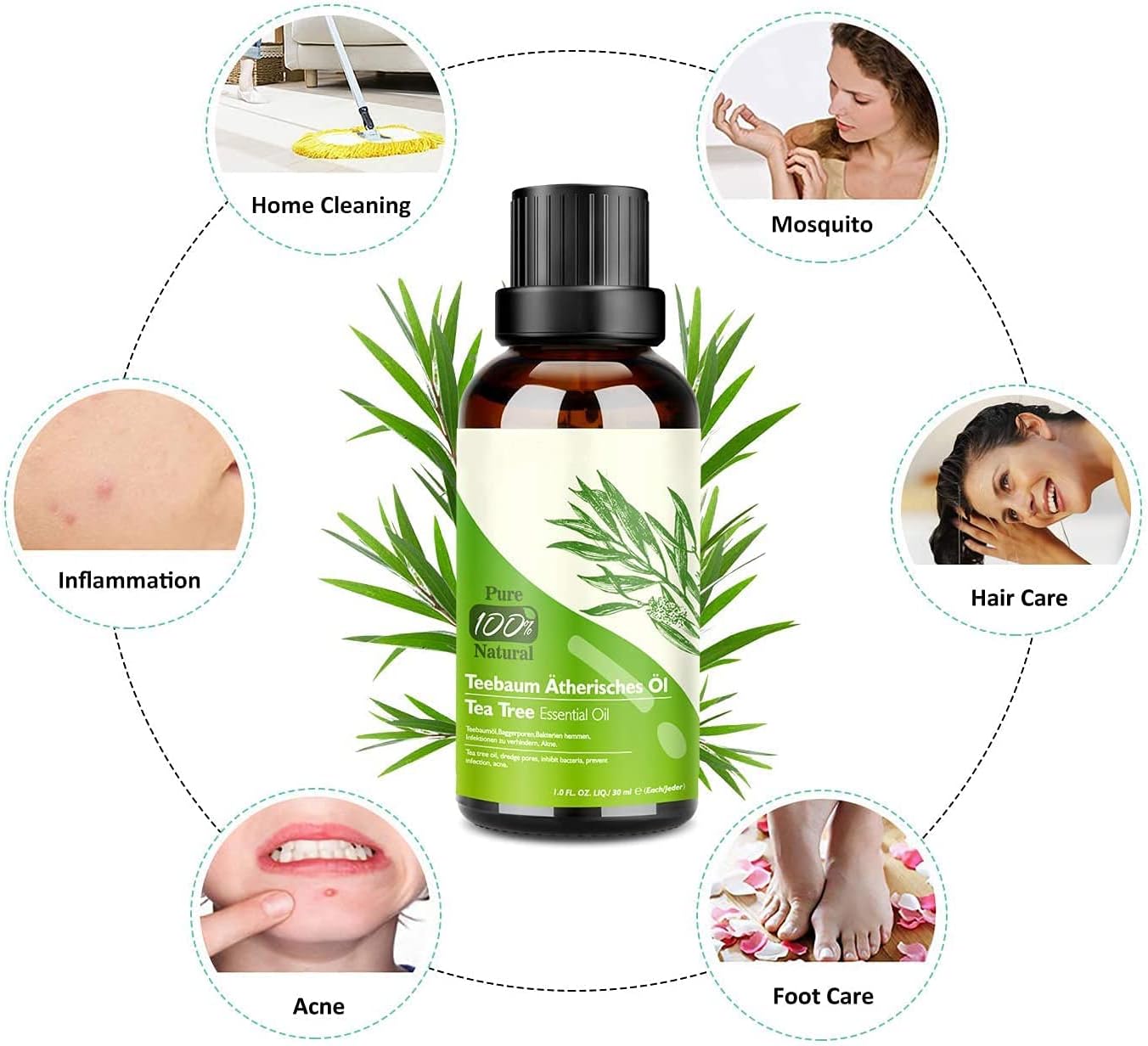 Detalle 2 de Aifanciey Tea Tree Oil 30 ml, 2 pack