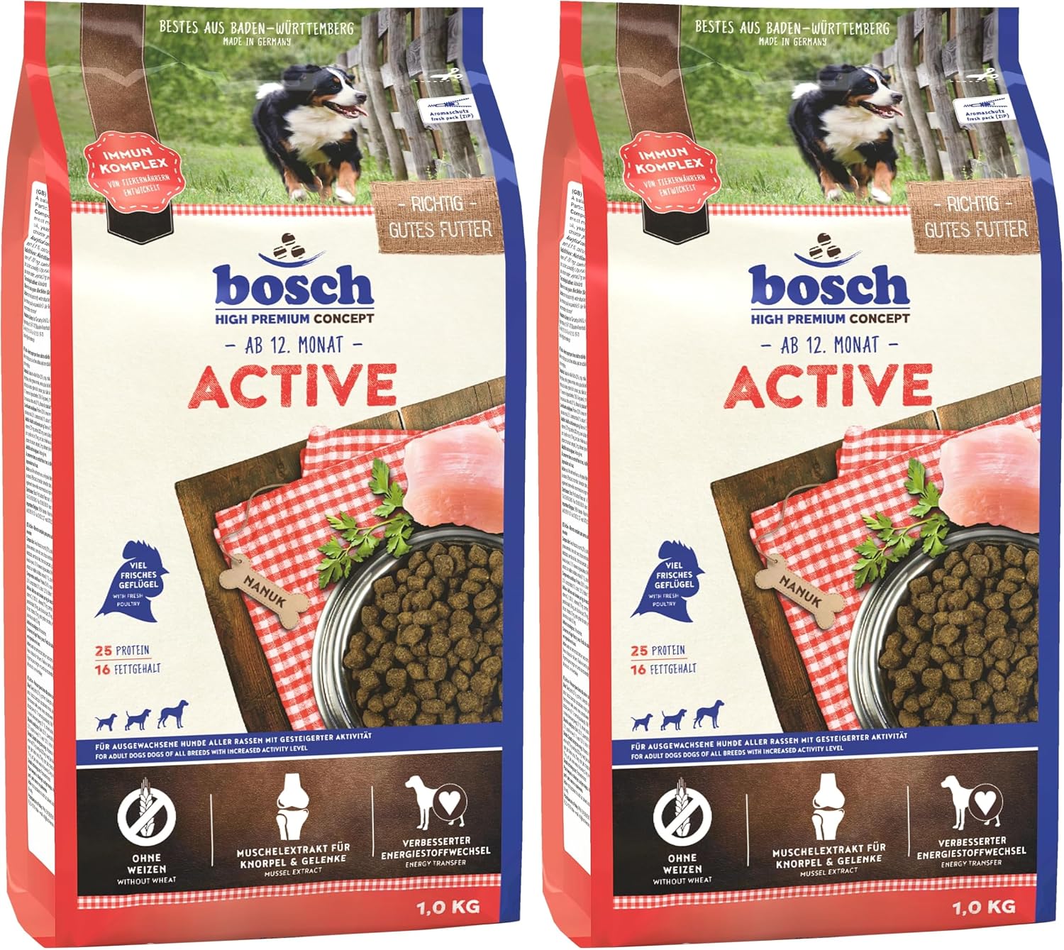 Detalle 2 de Bosch HPC Active Hundefutter trocken, 30% frisches Geflügel, 15 kg
