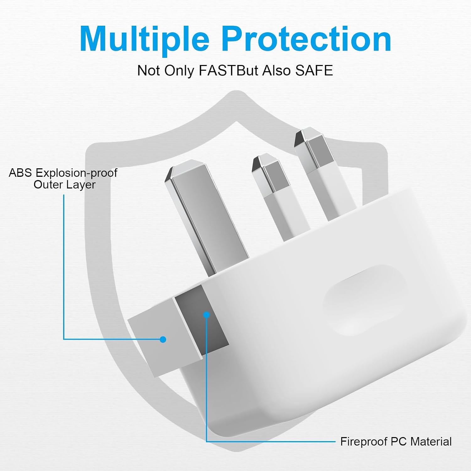 Detalle de iPhone USB C charger 20W 3 pack