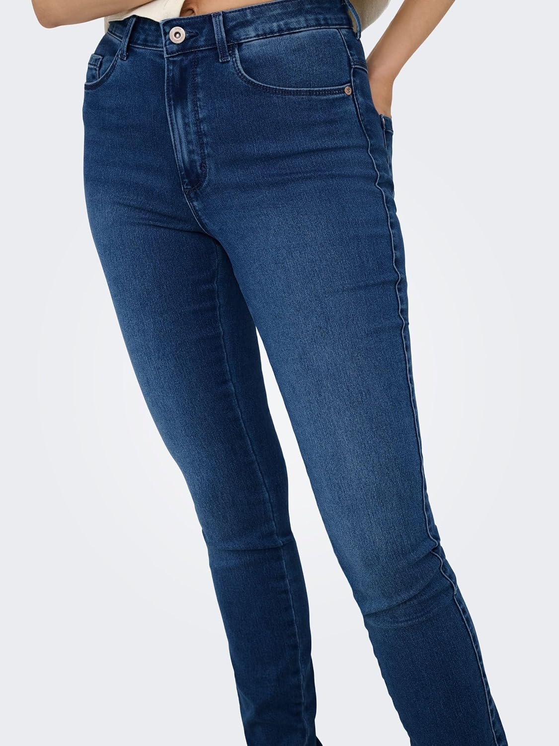 Detalle 2 de ONLY Onlroyal Skinny High-Waist Jeans – Blau, Größe XL (EU 34) von ONLY