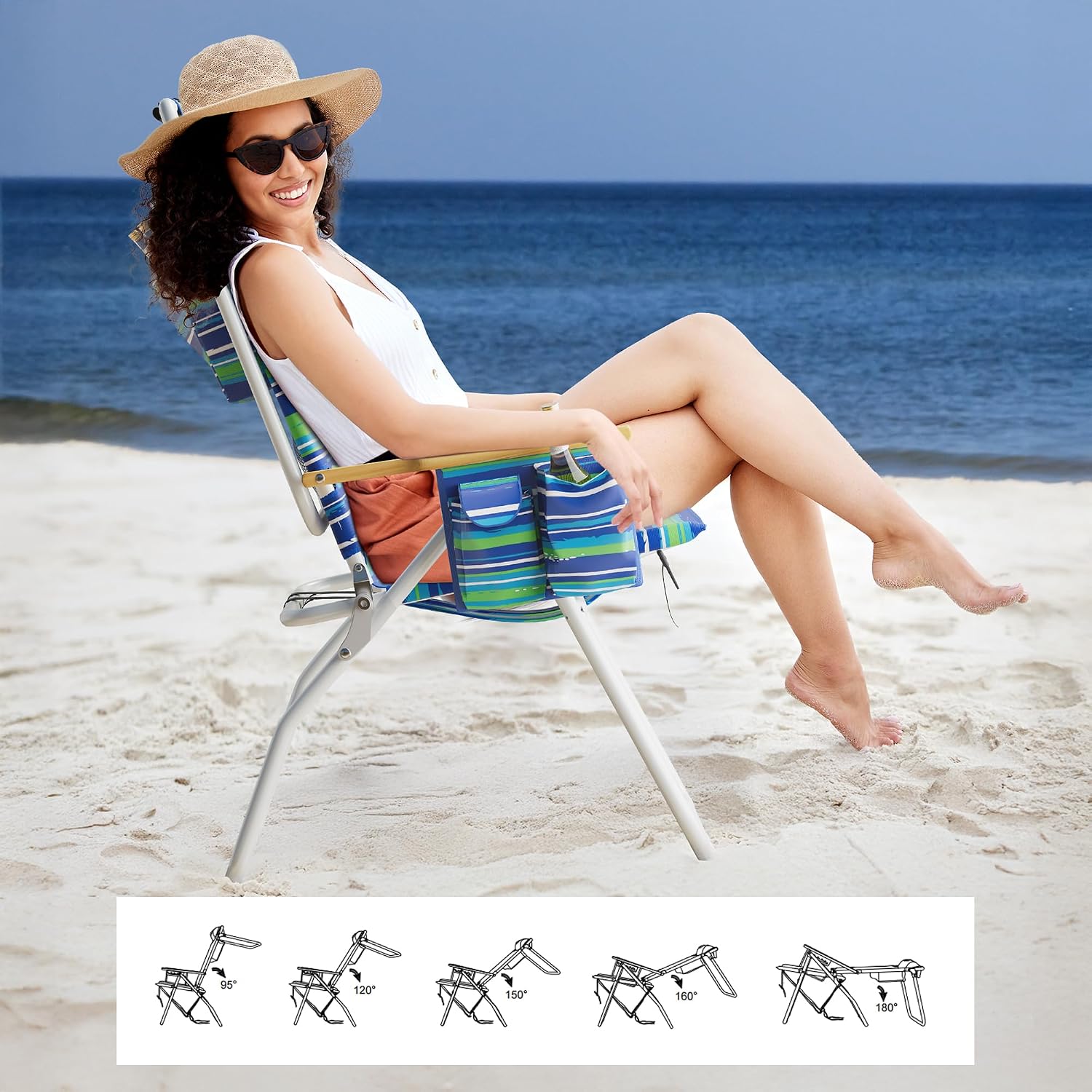 Detalle 2 de Yestomo 17" High Beach Chair