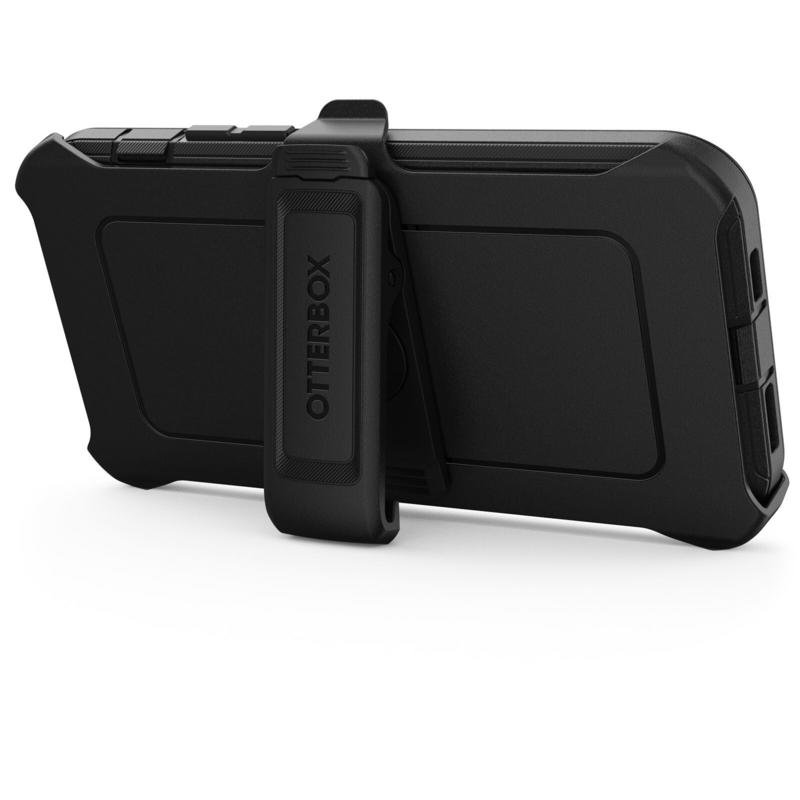 Detalle de Funda OtterBox Defender Cover PC y goma negra para iPhone 15 Plus