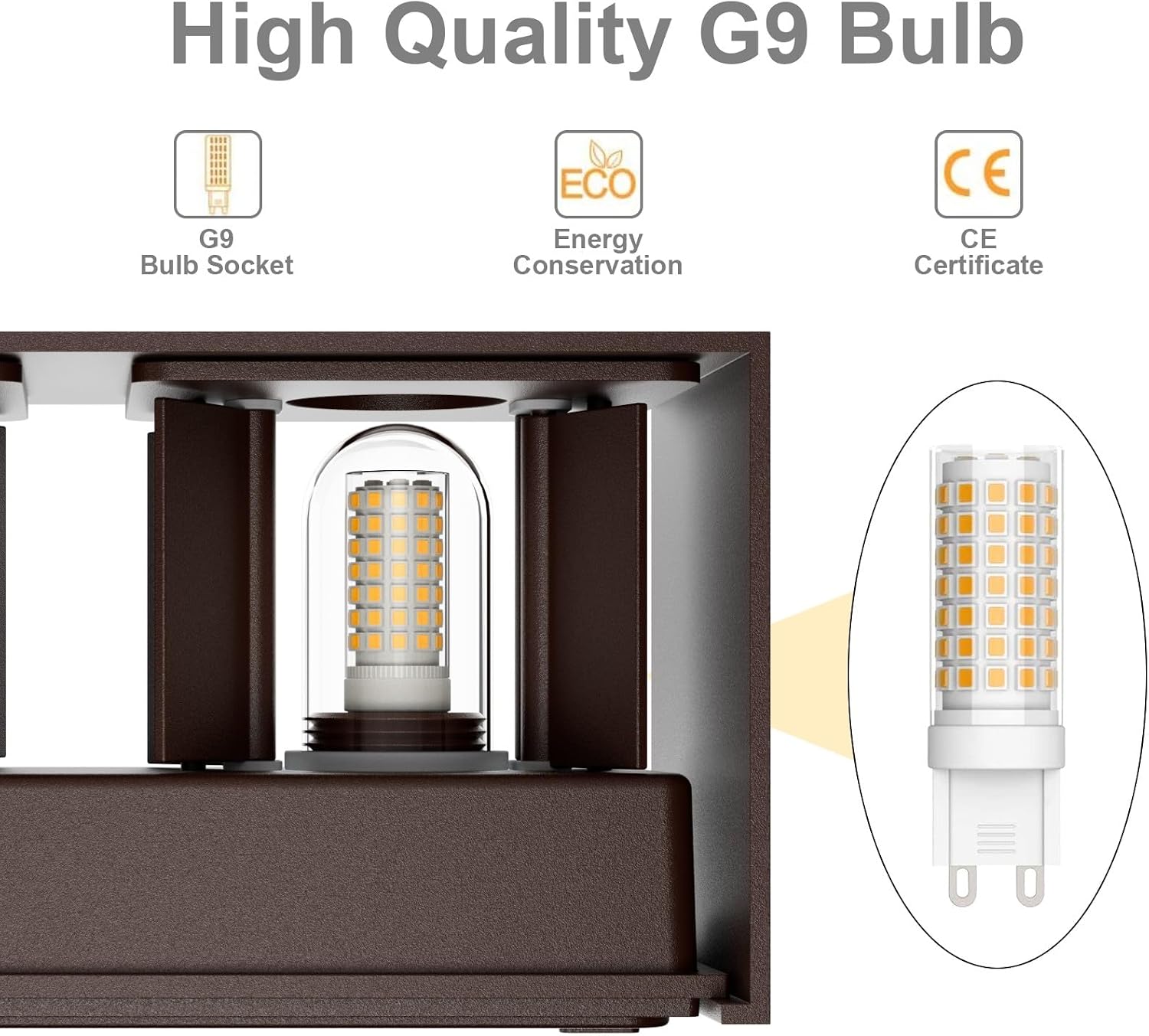 Detalle 2 de Klighten Aplique de Pared G9 3000K