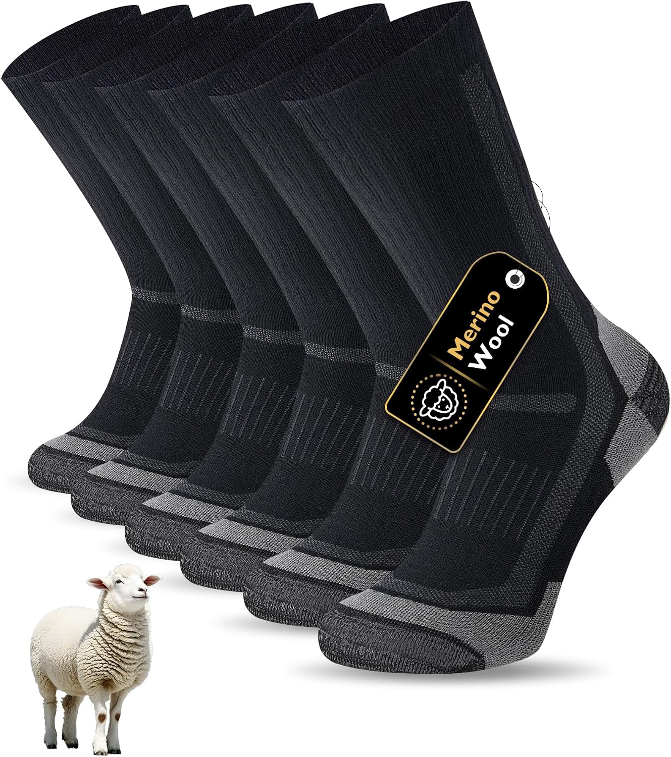 Detalle de SockWaddles Chaussettes Randonnée 3 paires