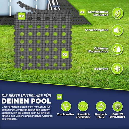 Thumbnail 5 de tillvex® 24 tapis de protection sol piscine ⚙