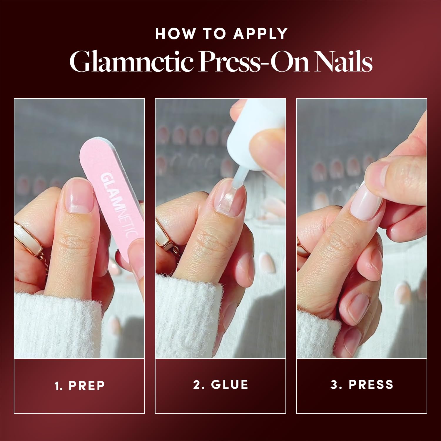 Thumbnail 4 de Glamnetic x Harry Potter Marauder's Map Press-On Nails, Short Oval, Color-Changing