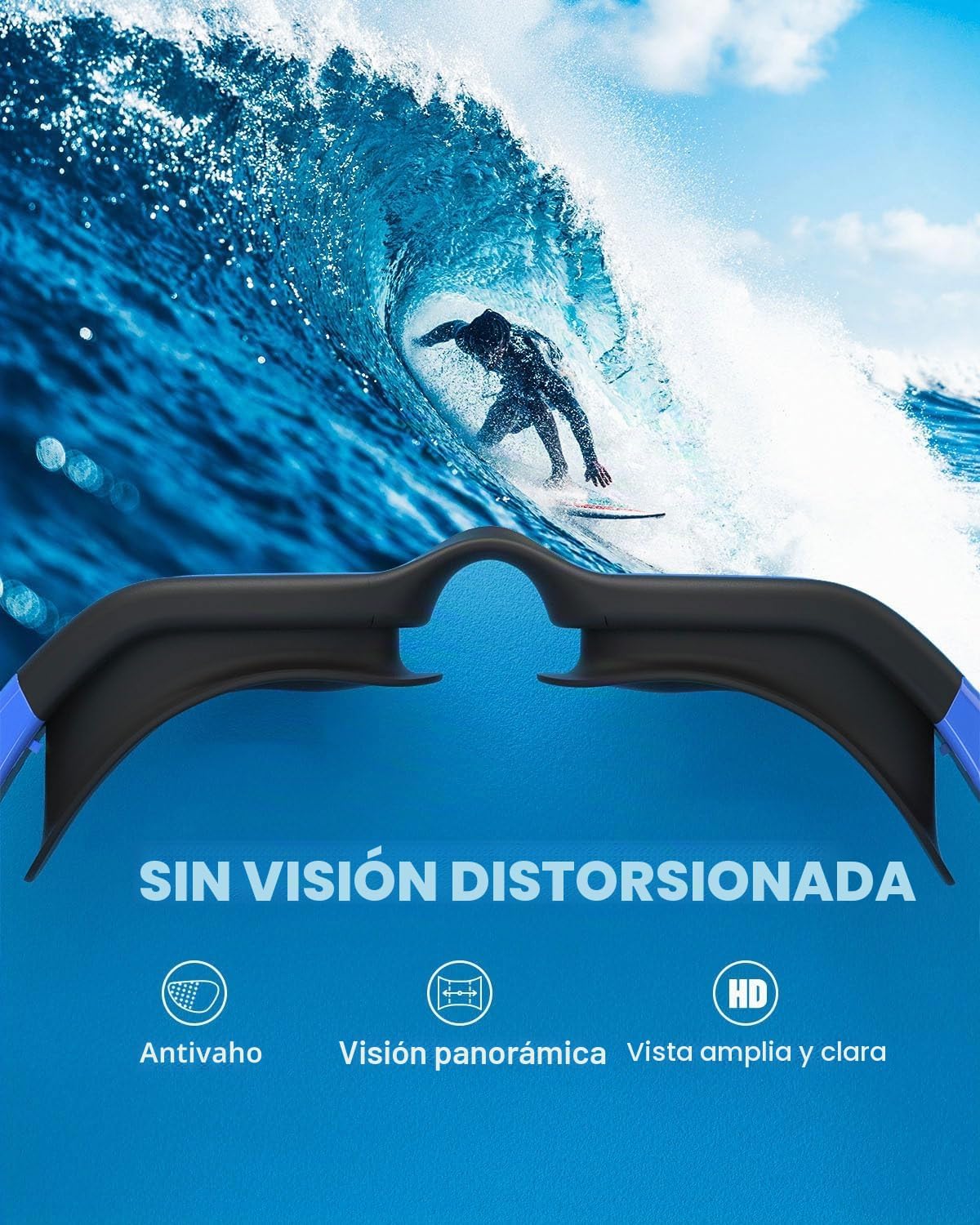 Thumbnail 4 de Zionor G1: Gafas de natación polarizadas, antiniebla y 100% UV para unisex y adulto