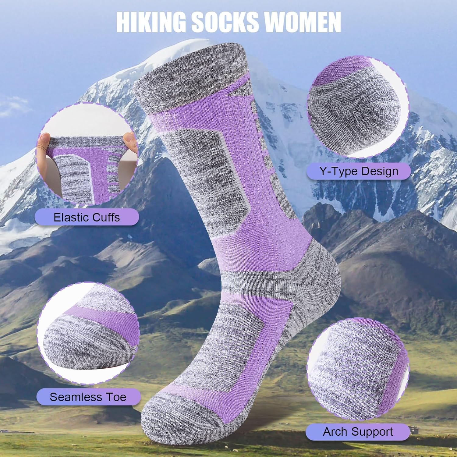 Thumbnail 2 de Niorasen Full Cushion Thermal Socks 5 Pairs