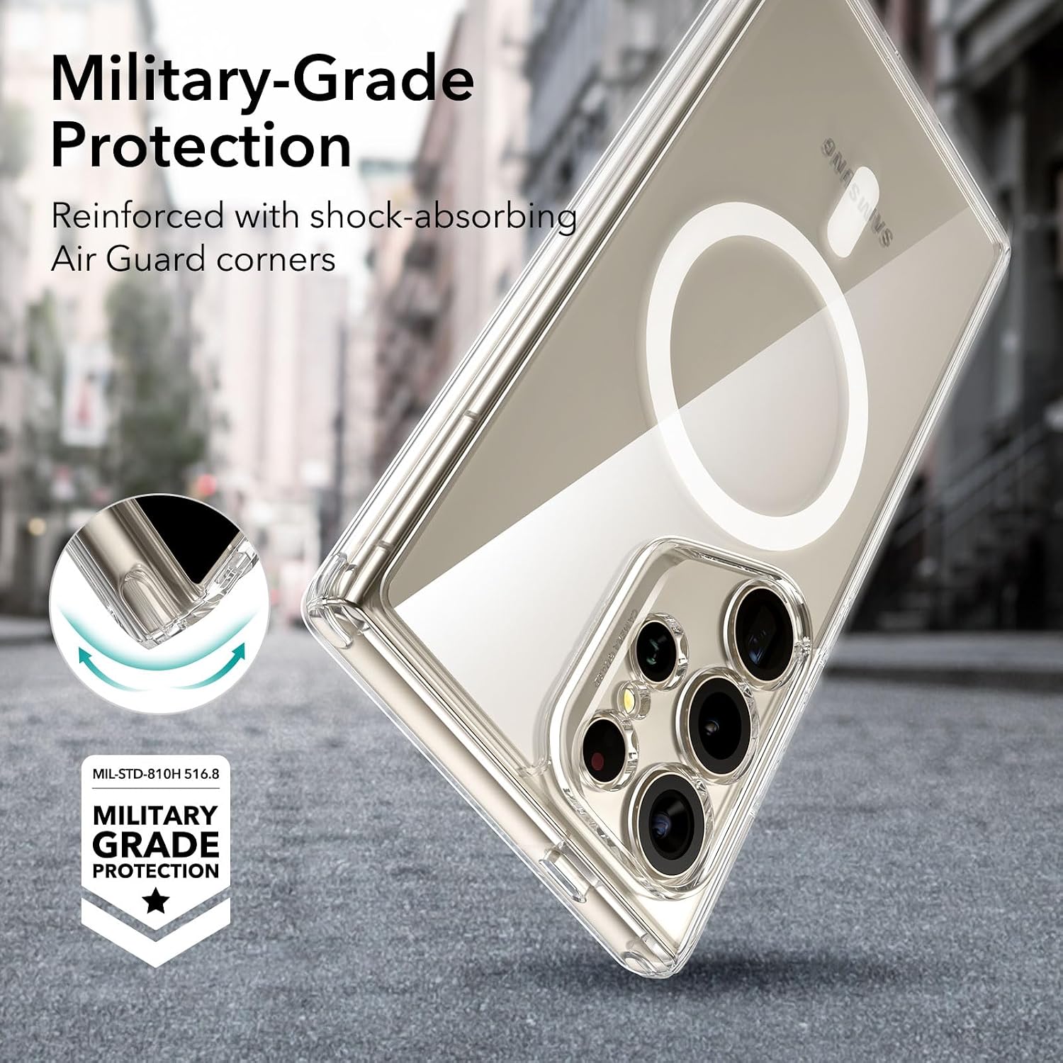Thumbnail 5 de ESR Funda Samsung S24 Ultra MagSafe, Protección Militar Transparente 💪