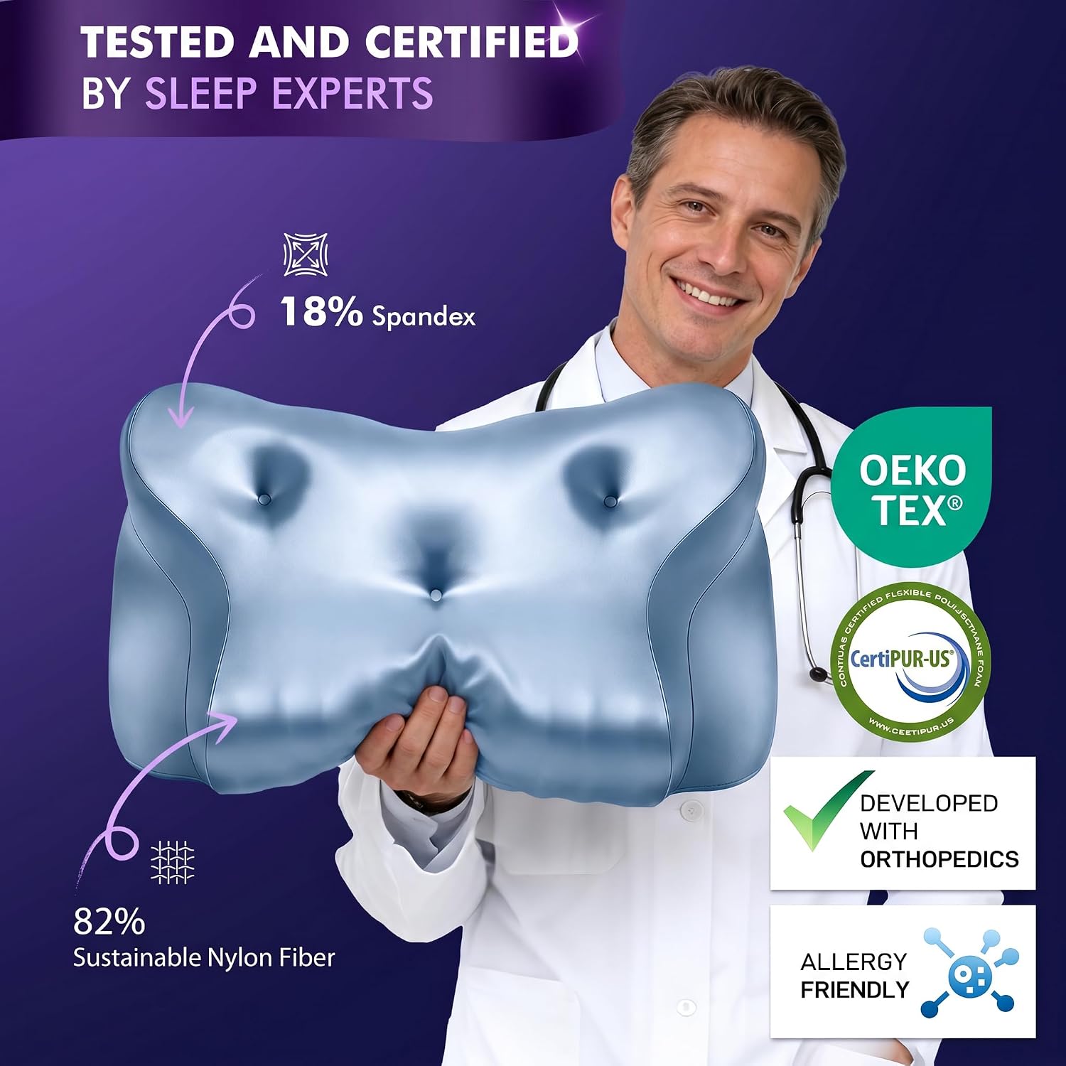 Thumbnail 6 de Dayme Memory Foam Cervical Pillow