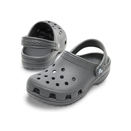 Detalle de Crocs Unisex Kids Classic Clog TClog in Slate Grey (9 UK Child)