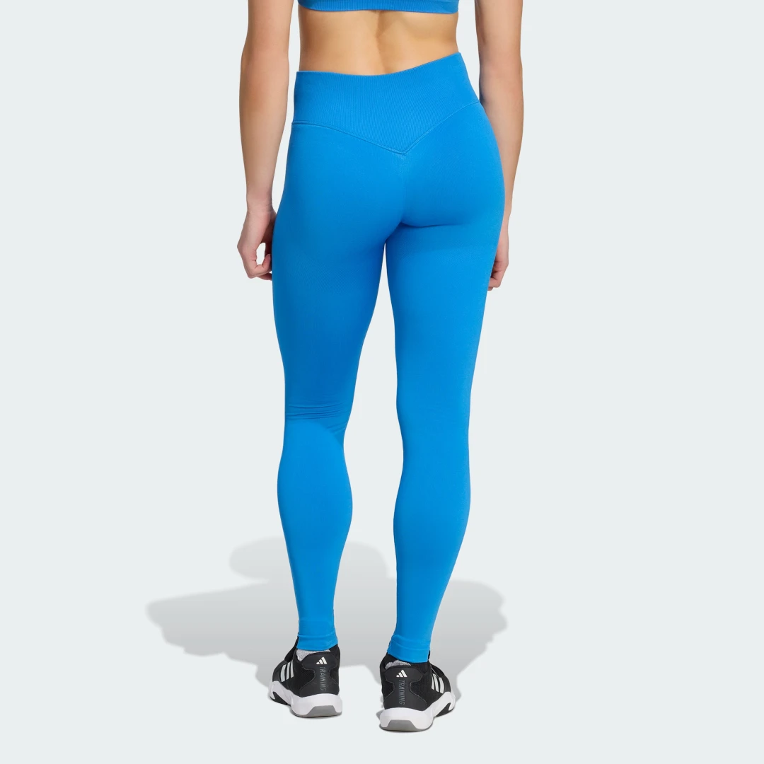 Thumbnail 1 de Mallas Workout Essentials Knit Scrunch 7/8 de Adidas – color Azul