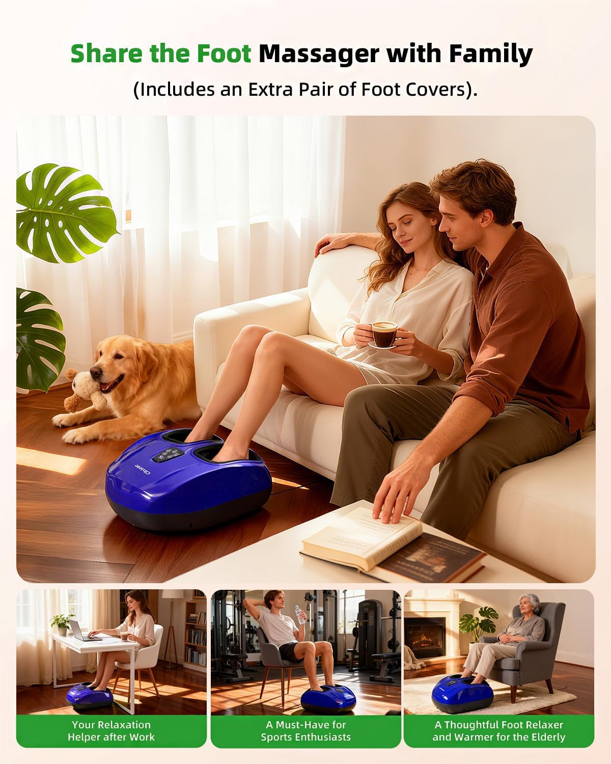 Thumbnail 6 de Ohiele Foot Massager with Heat and Shiatsu (Remote)