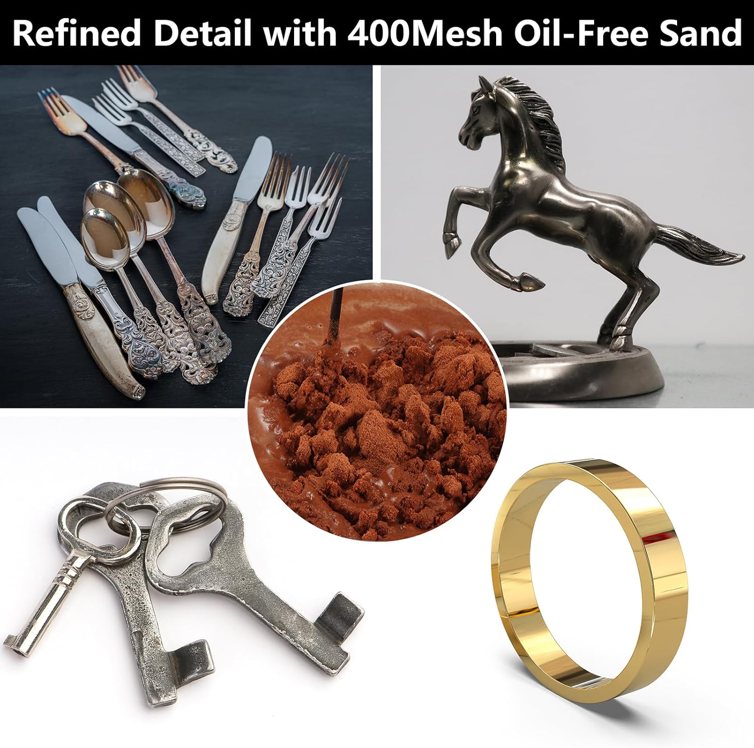 Thumbnail 6 de holama 極細400メッシュ鋳造砂 オイルフリー・再利用可能な金属ジュエリー用成形砂 5ポンド
