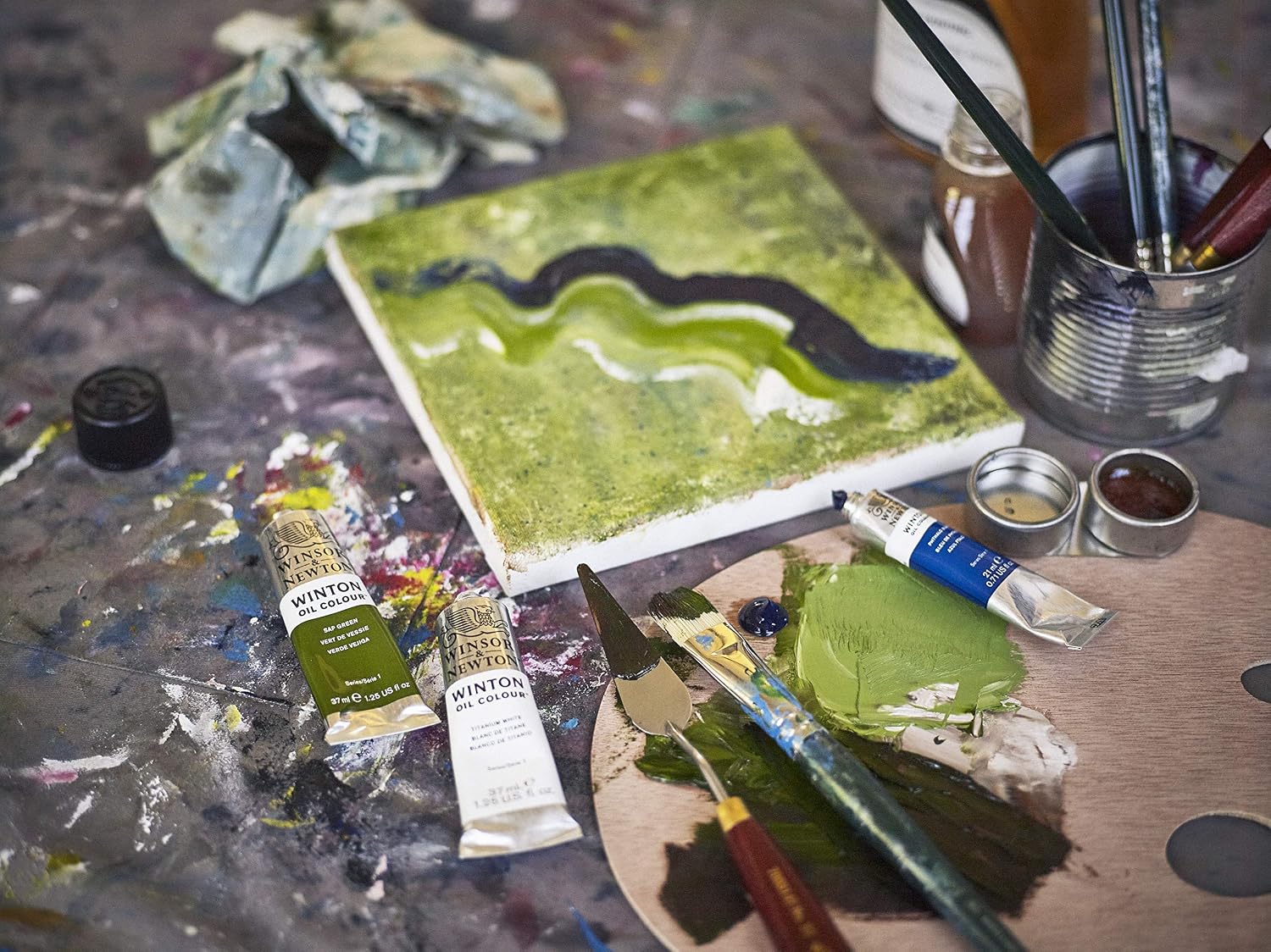 Detalle 2 de Winsor & Newton Winton Cadmium Yellow Light Oil Paint, 37ml Tube