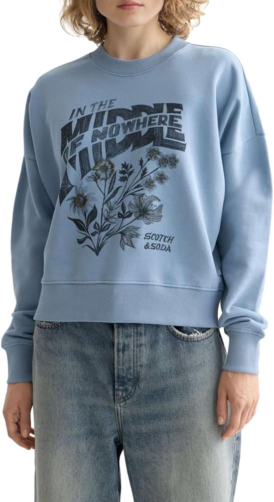 Detalle de Scotch & Soda Chest Artwork Sweatshirt femme