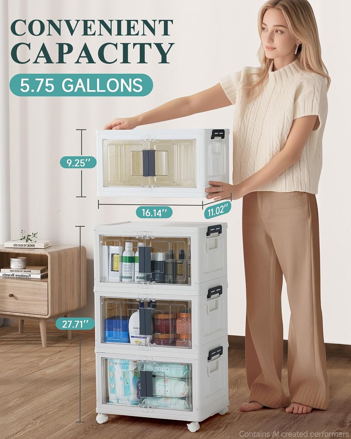 Detalle de OlarHike Storage Bins 23-Quart
