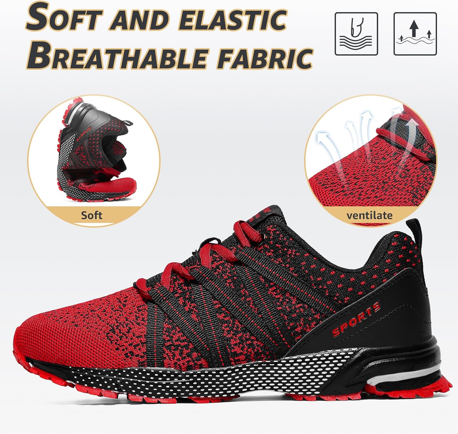 Thumbnail 1 de ASHION Sneaker Herren Sportschuhe Laufschuhe Leichtgewichts Atmungsaktiv – vielseitig einsetzbar