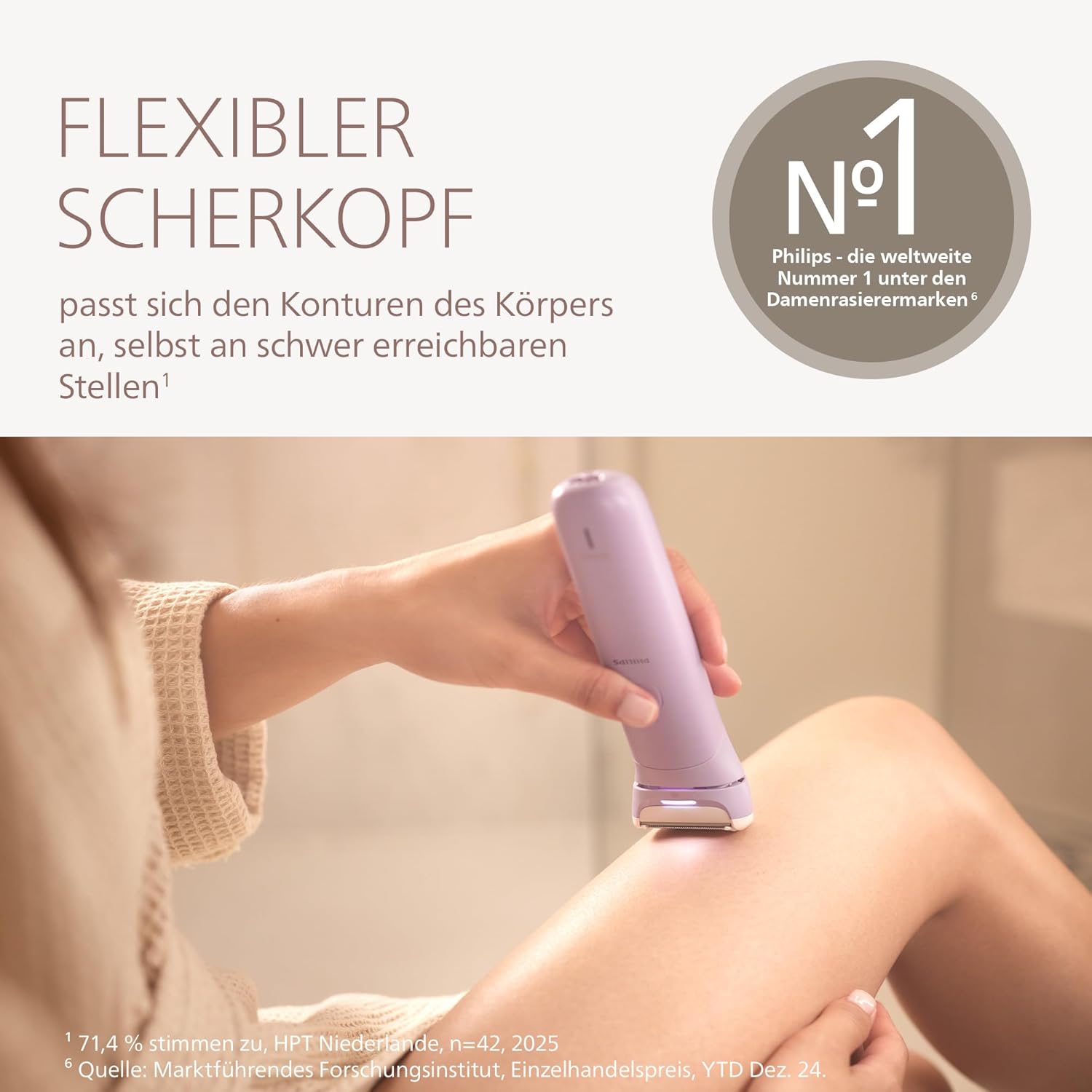 Thumbnail 1 de Philips Lady Shaver Series 8000 BRL149/00 – kabelloser Damenrasierer für Nass- und Trockenrasur