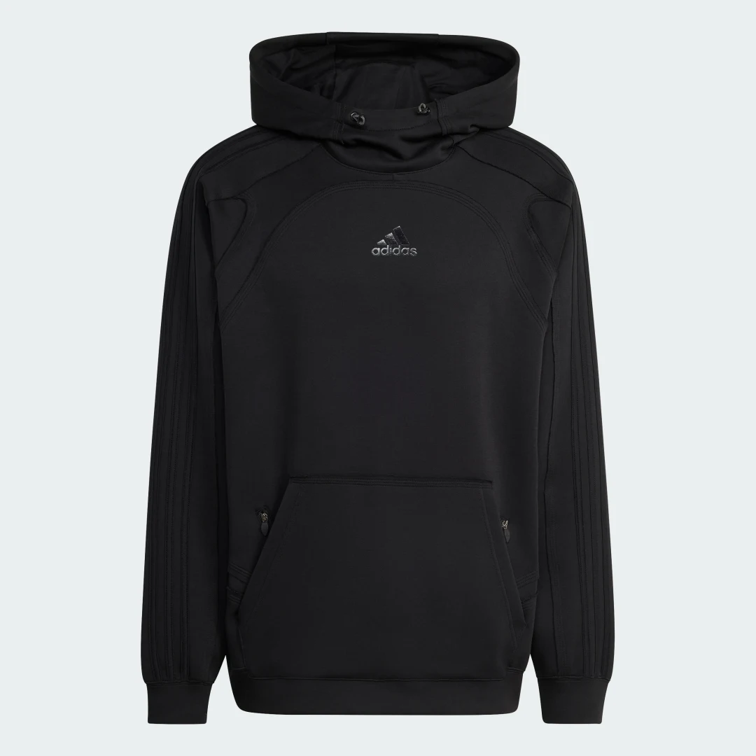 Thumbnail 3 de Adidas SUDADERA CON CAPUCHA SPACER CUTLINE – Negro