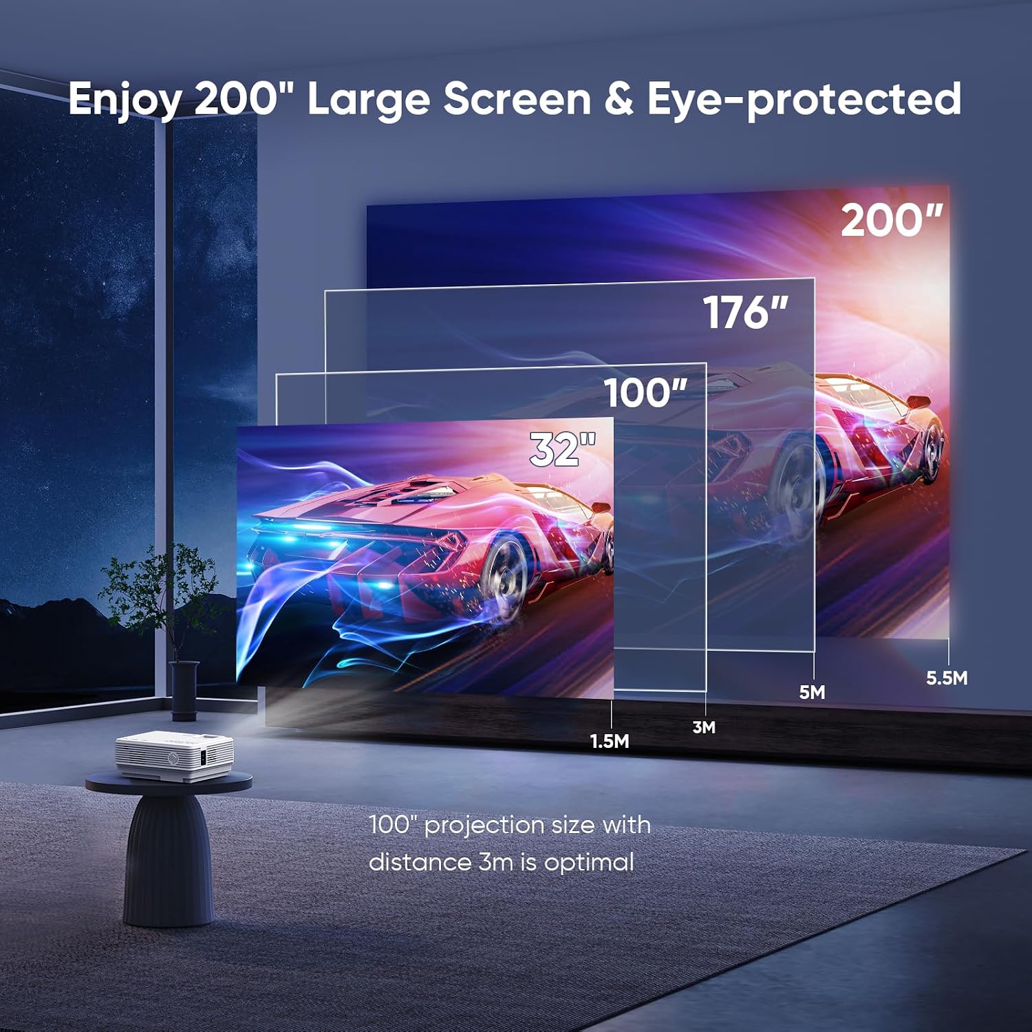 Thumbnail 5 de Mini WiFi Bluetooth Projector 1080P 📽