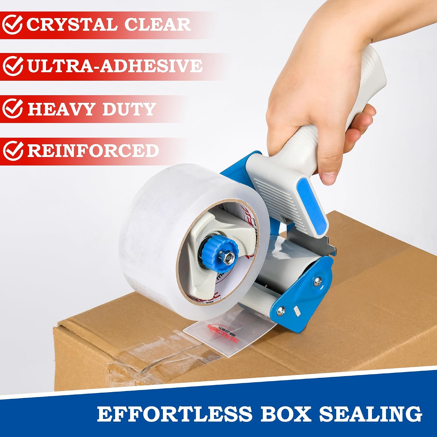 Detalle 1 de Pacific Mailer PM2987 2-Inch Tape Dispenser with Side Loading and Tension Control