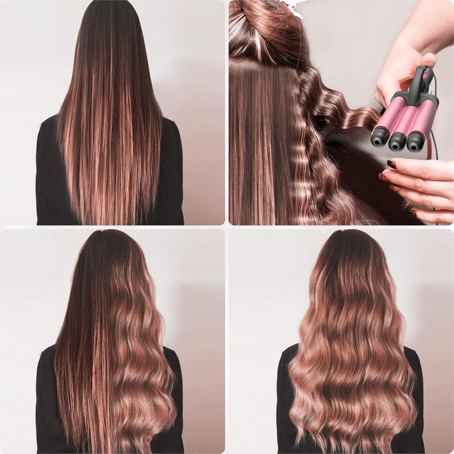 Thumbnail 6 de Fer à friser Beach Waves à 3 barils – ondulé rapide pour cheveux longs et courts