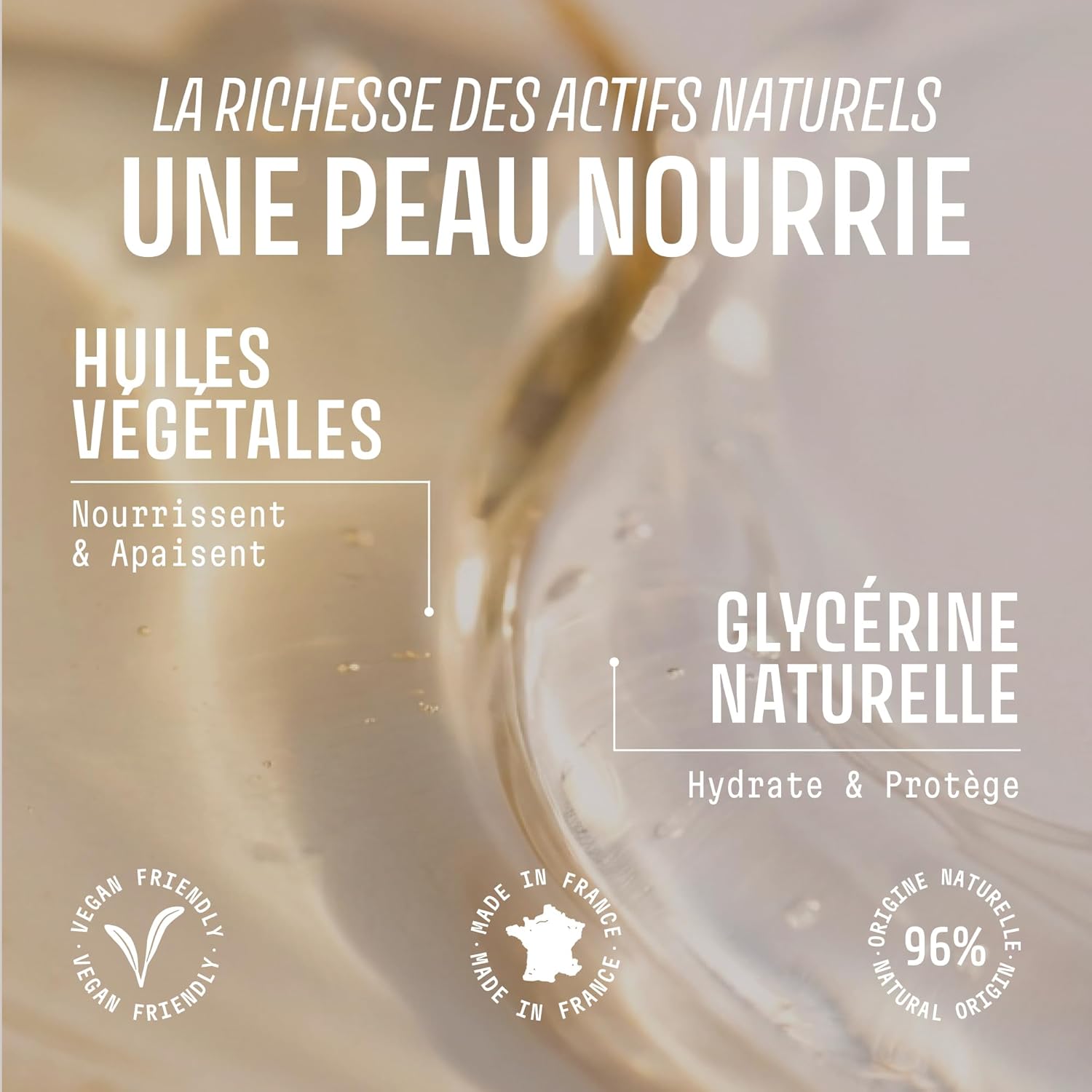 Detalle de Panier des Sens Savon de Marseille liquide Criste Marine — savon mains hydratant, 500 ml