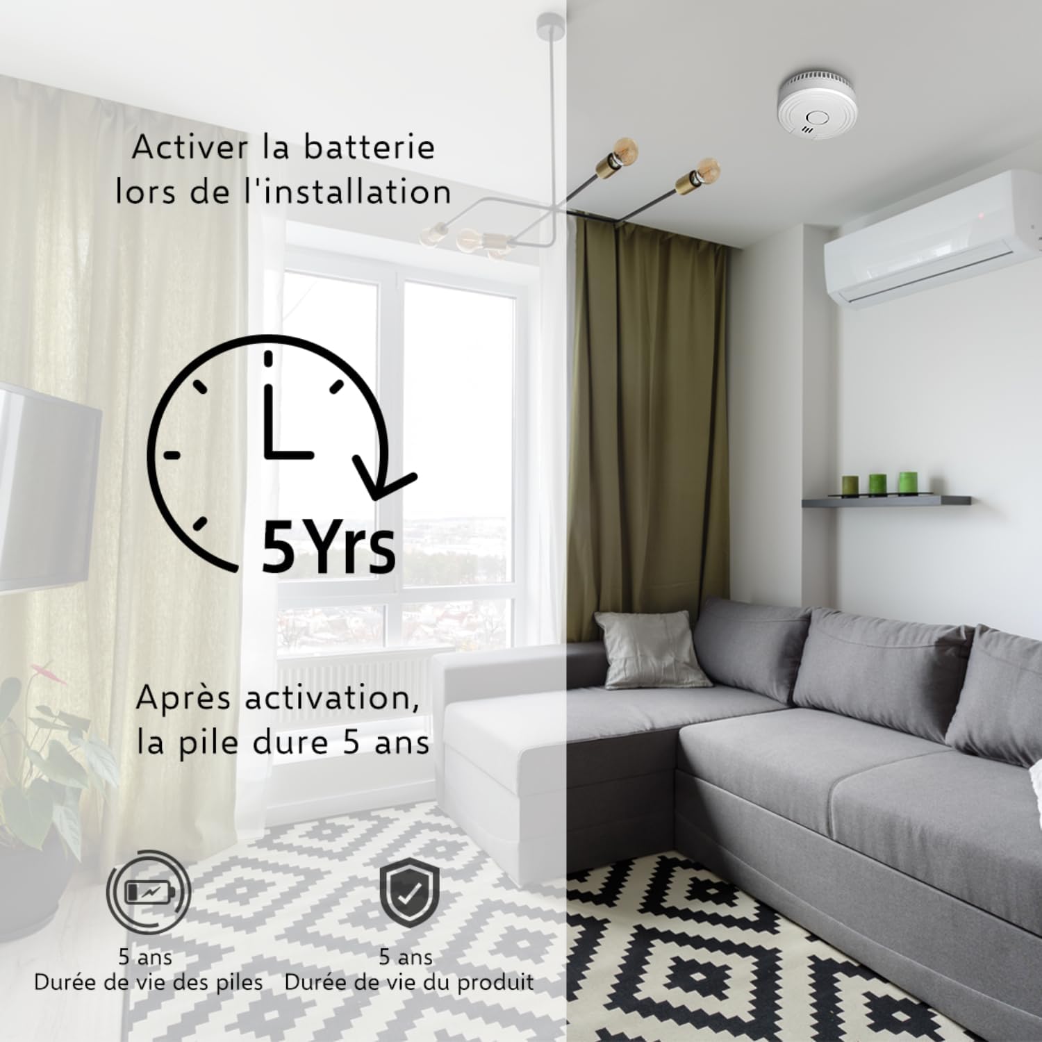 Thumbnail 4 de ELRO FS1805 Kit alarme de fumée 2 pièces 5 ans