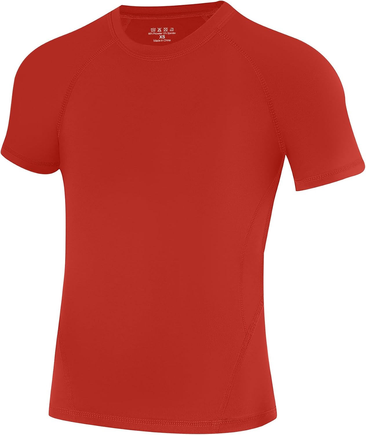 Detalle de Runhit Boys Compression Shirt Short Sleeve with UPF 50+ — Breathable Base Layer for Kids
