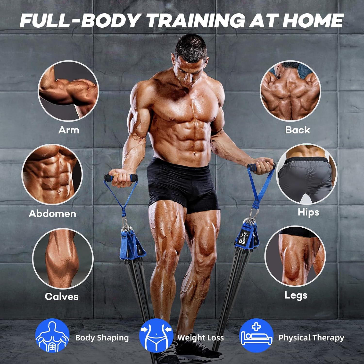 Thumbnail 5 de NITEEN Heavy Duty Resistance Bands, 310lbs/390lbs, 6 Levels