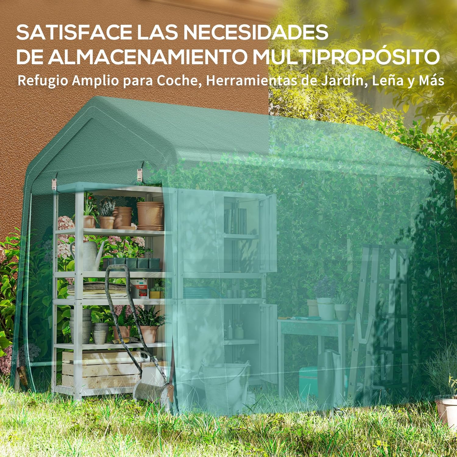 Thumbnail 5 de Outsunny Carpa de Jardín 2,4x2x2 m