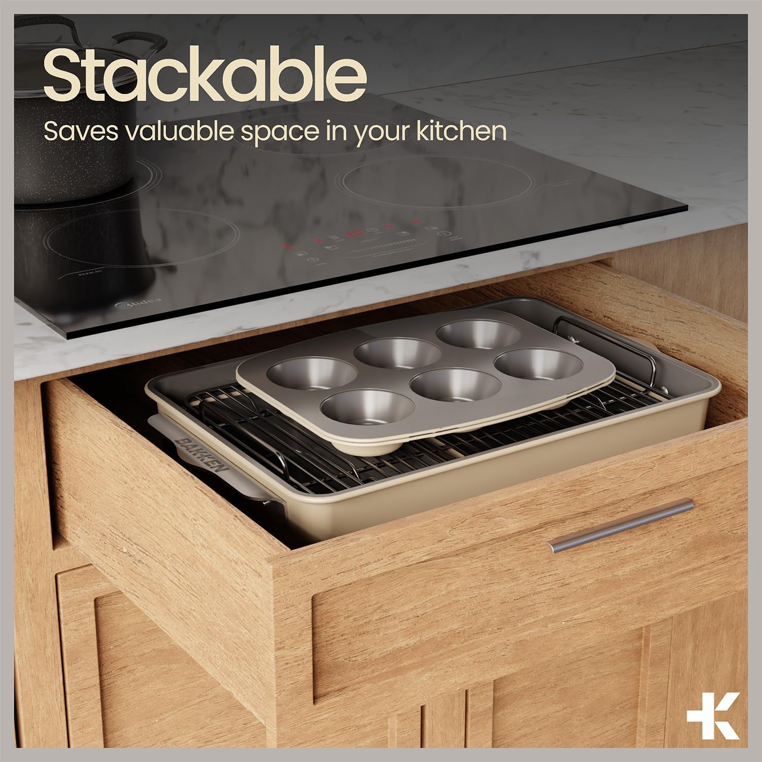 Thumbnail 4 de Bakken 8-Piece Ceramic Bakeware Set, Oven Safe to 500°F 🍽