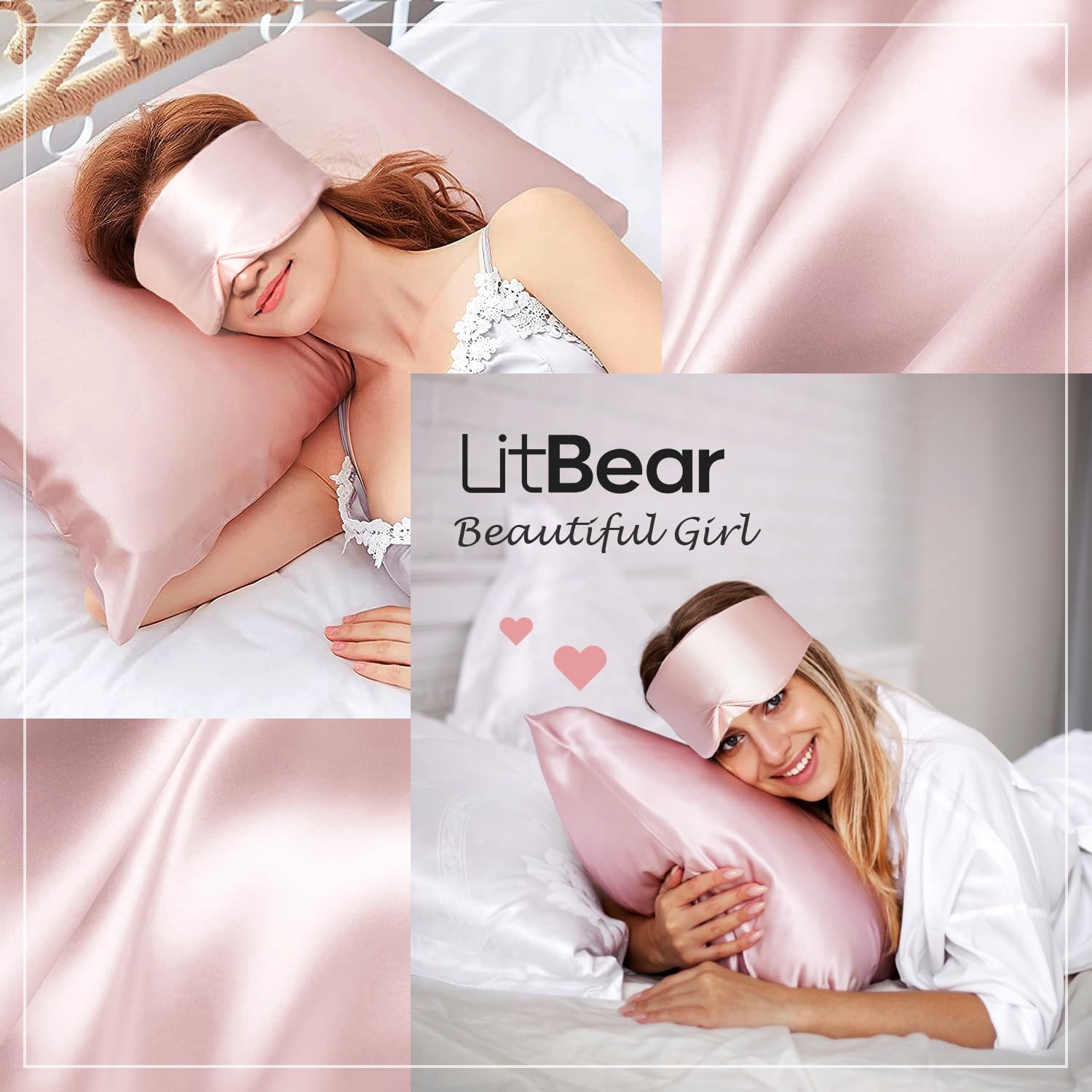 Detalle de LitBear Silk Sleep Mask for Side Sleeper