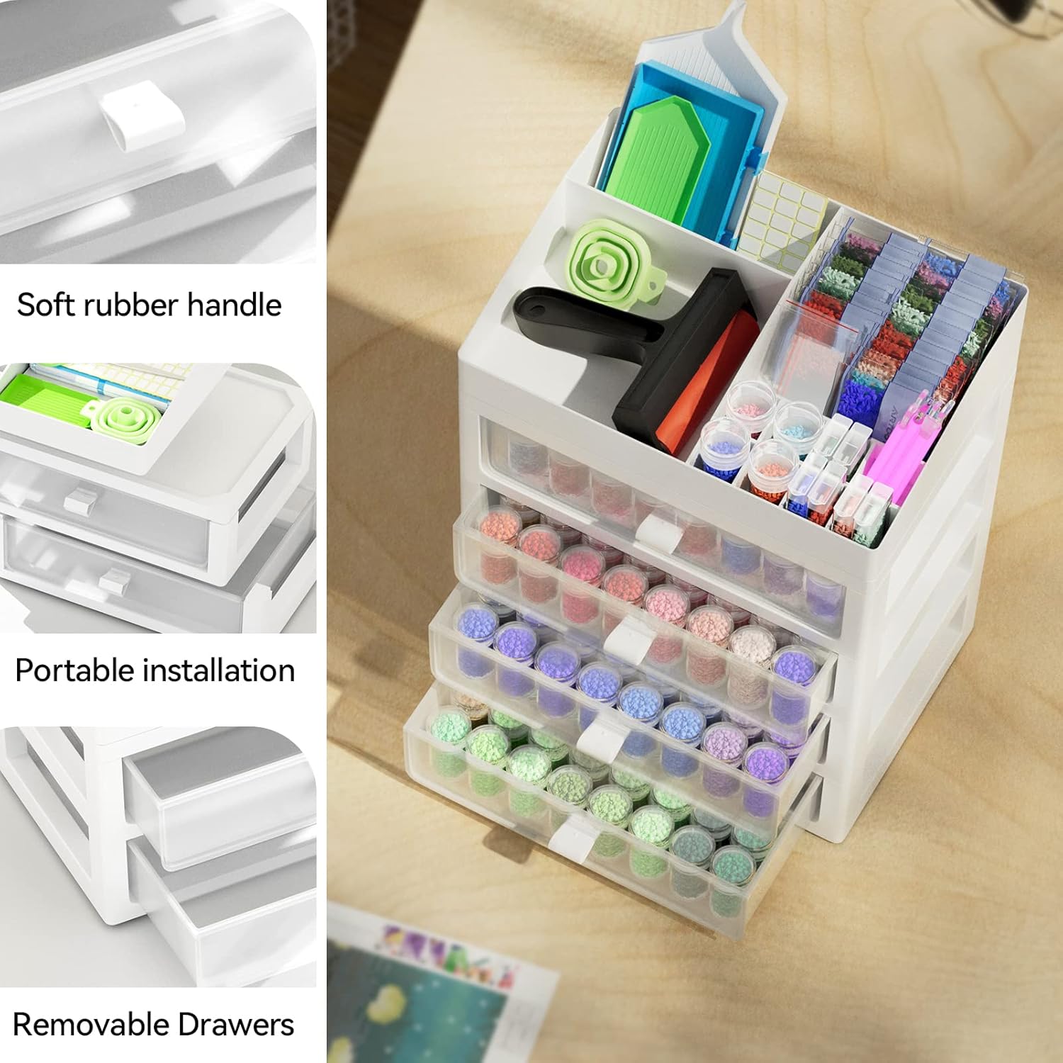 Thumbnail 3 de ARTDOT diamond painting storage with 192 slots