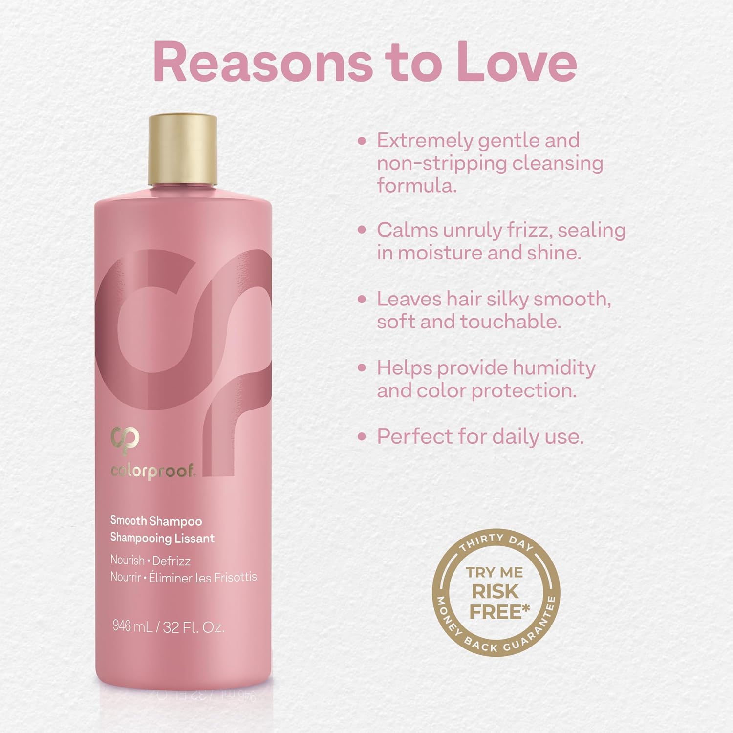 Detalle 2 de Colorproof Smooth Shampoo 32 Fl. Oz. smoothing shampoo for color-treated hair